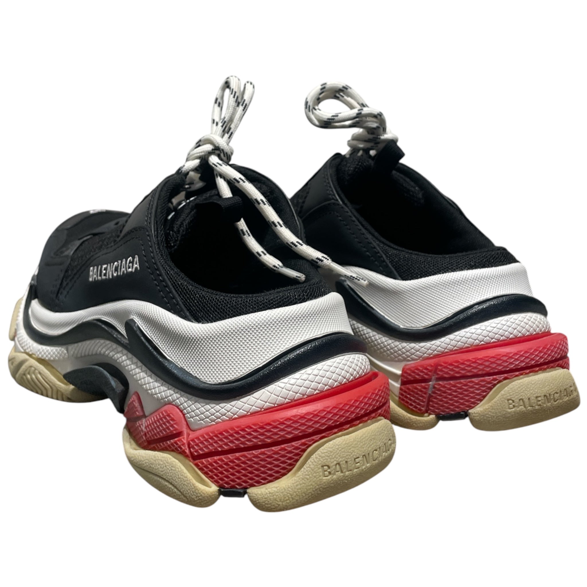 BALENCIAGA/Low-Sneakers/EU 37/Nylon/BLK/triple-s slip on/ view 2