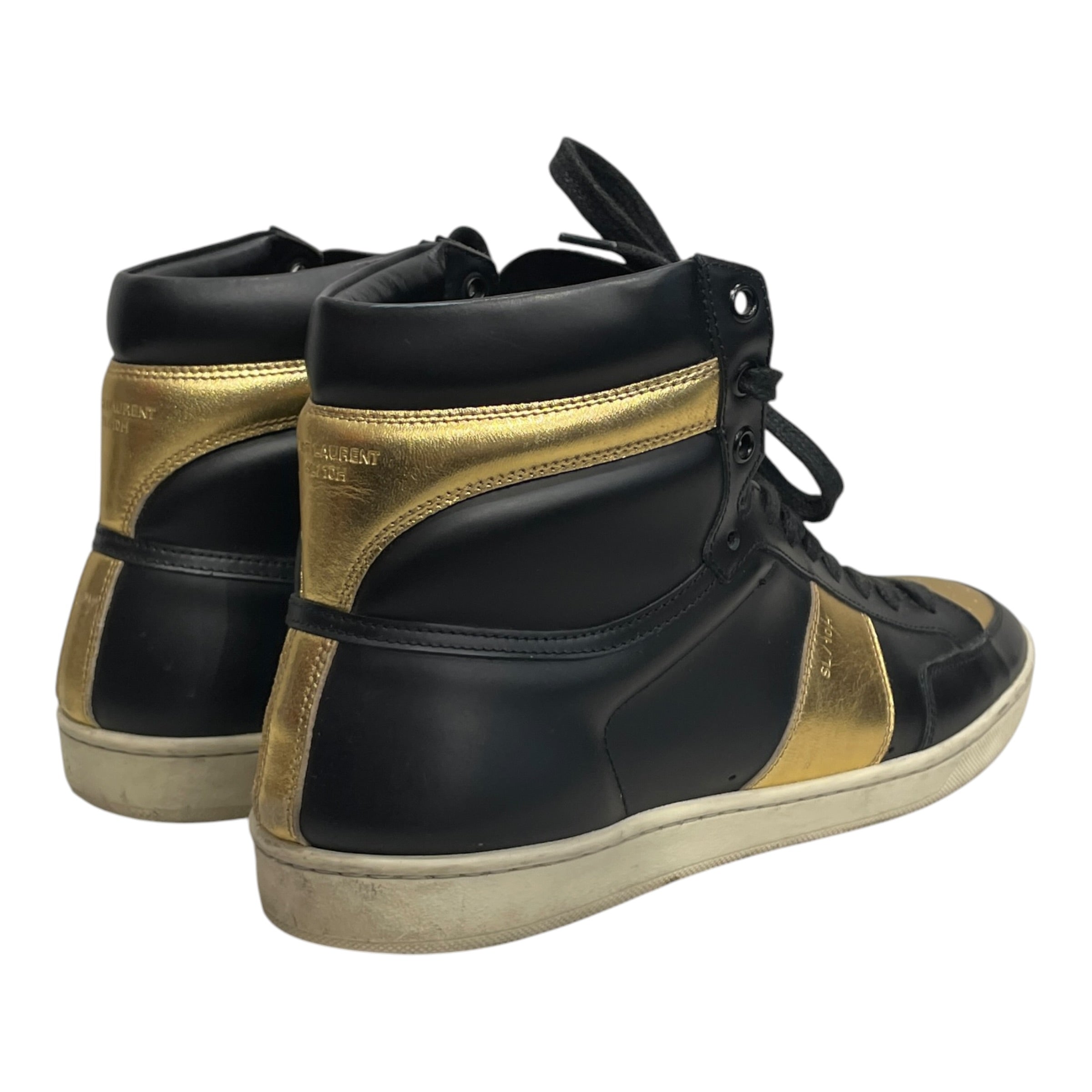 SAINT LAURENT/Hi-Sneakers/EU 43/Polyester/BLK/SL-10H GLD/BLK view 2