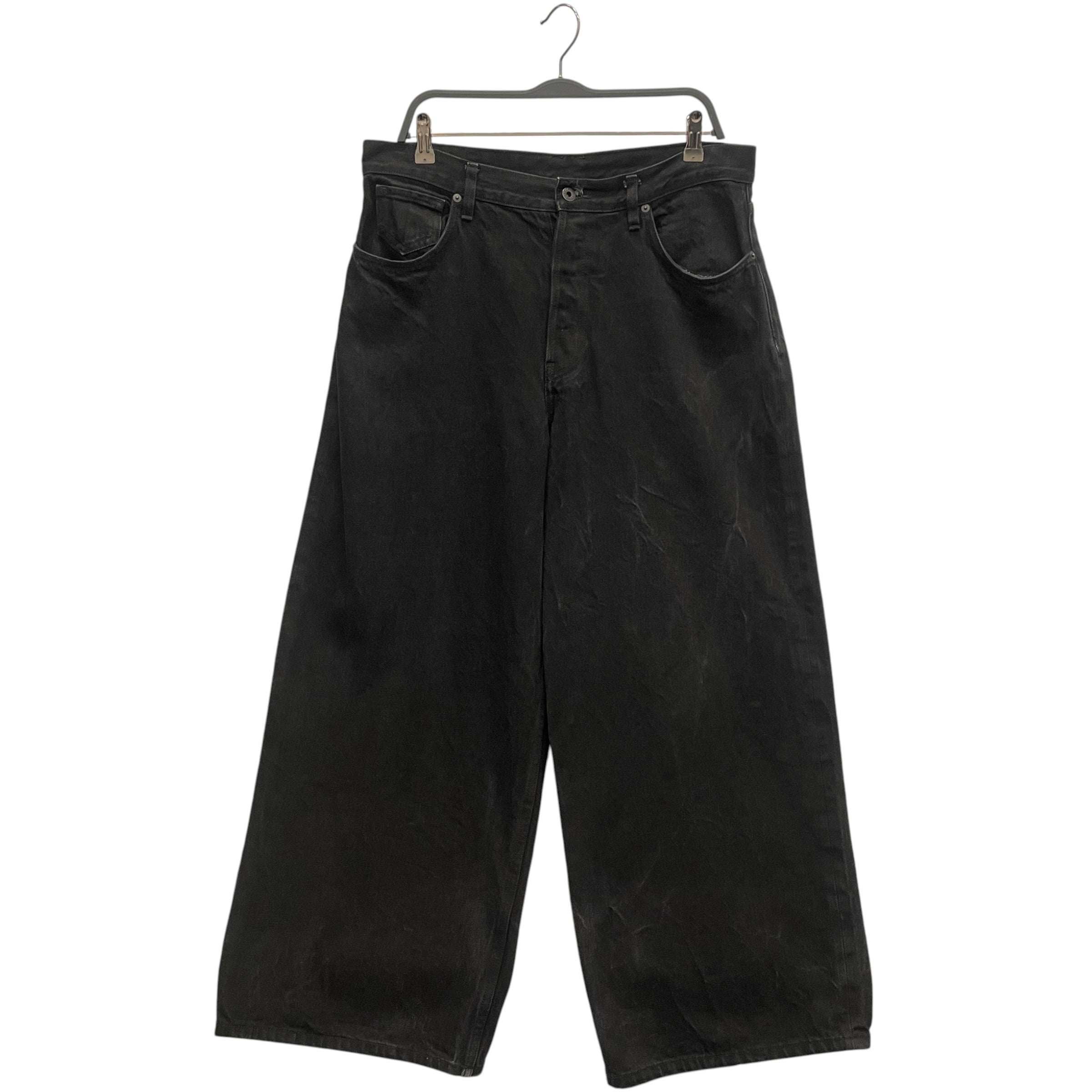 K-TWO STUDIOS/Straight Pants/36/Denim/BLK/WIDE LEG SELVEDGE view 1