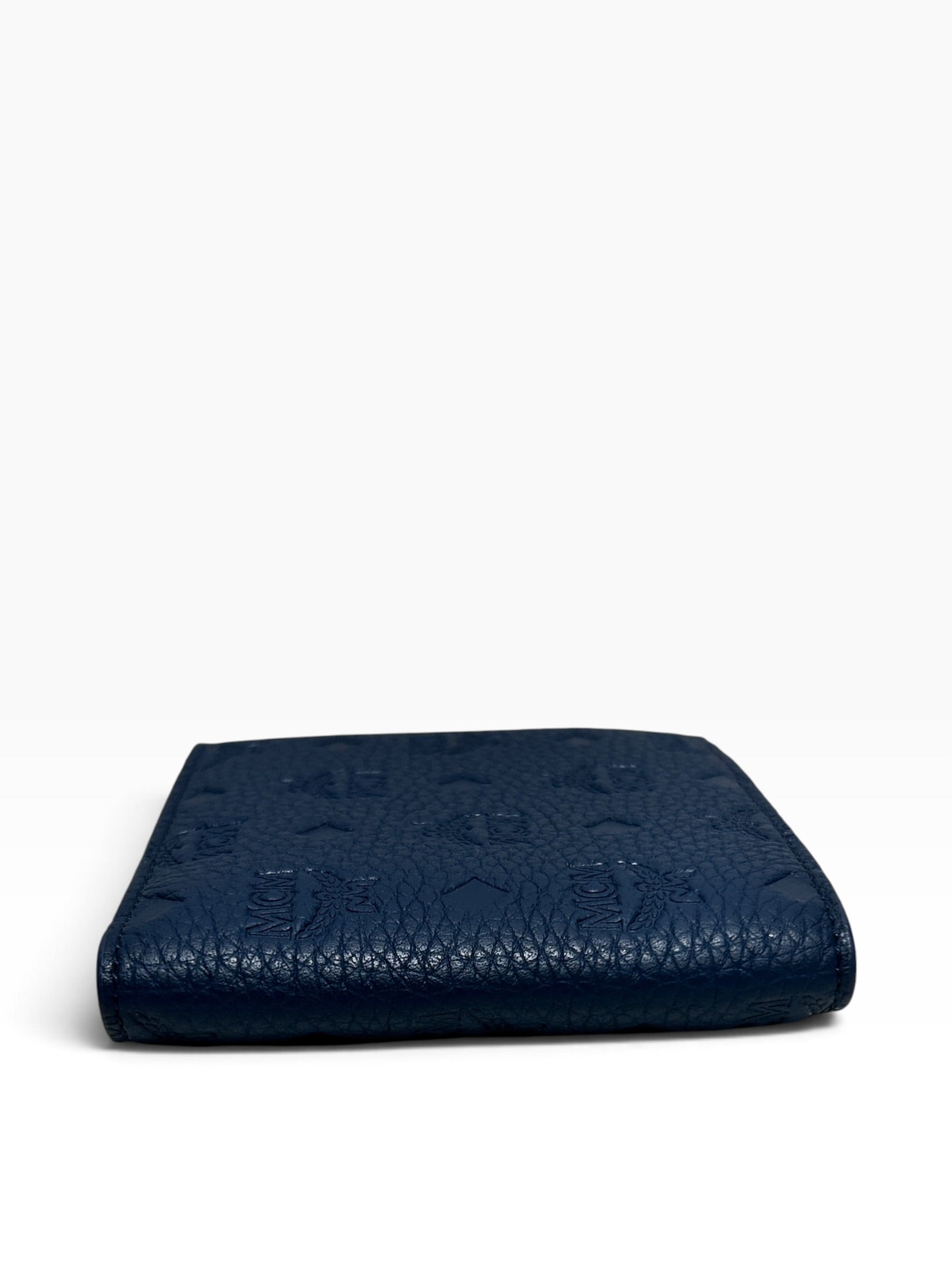 MCM/Bifold Wallet/Monogram/Leather/NVY/M's/MINI LOGO ALL OVER view 3