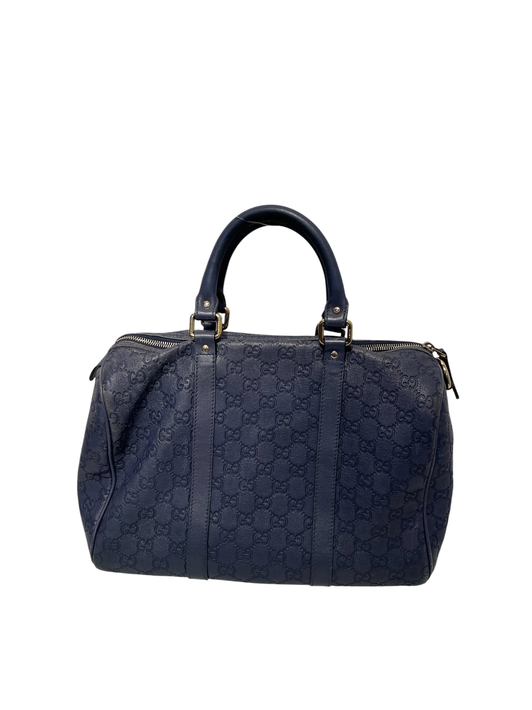 GUCCI/Boston Bag/Leather/BLU/GG Blue Leather Boston Bag view 7