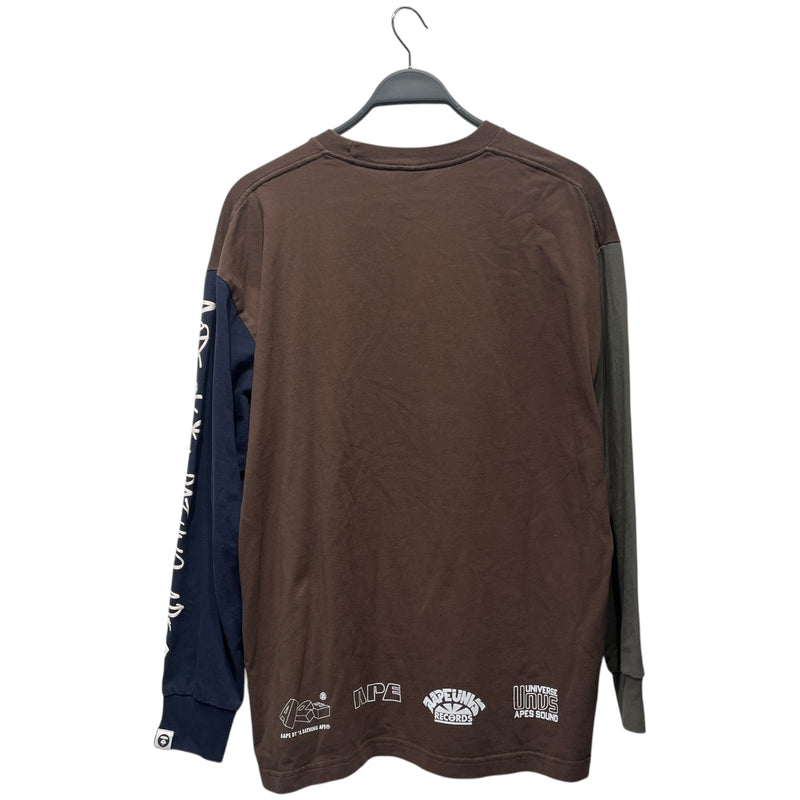 AAPE BY A BATHING APE/LS T-Shirt/M/Cotton/BRW/