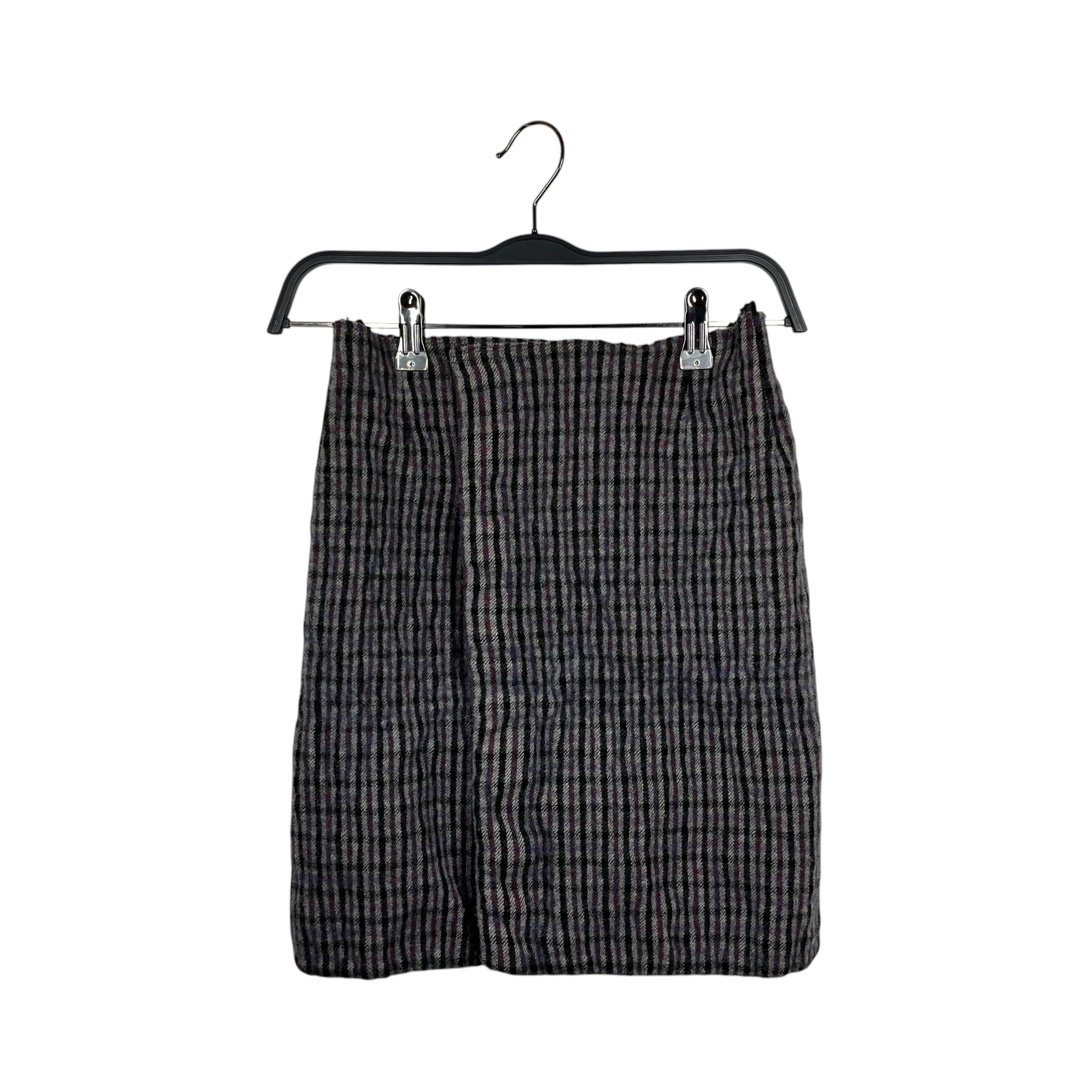 MIU MIU/Skirt/38/Plaid/Wool/GRY/ view 2