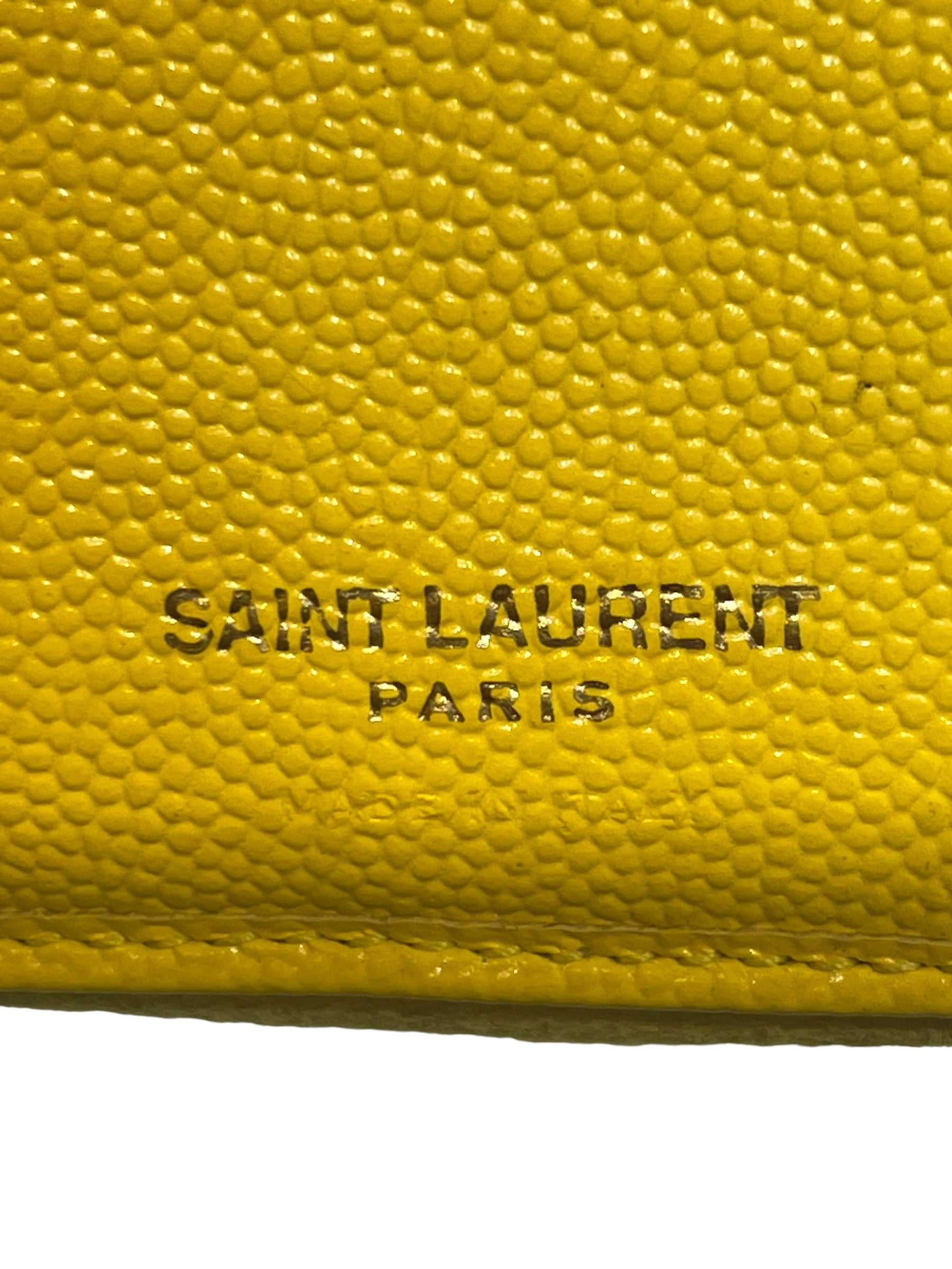 YVES SAINT LAURENT/Bifold Wallet/Leather/YEL/ view 5