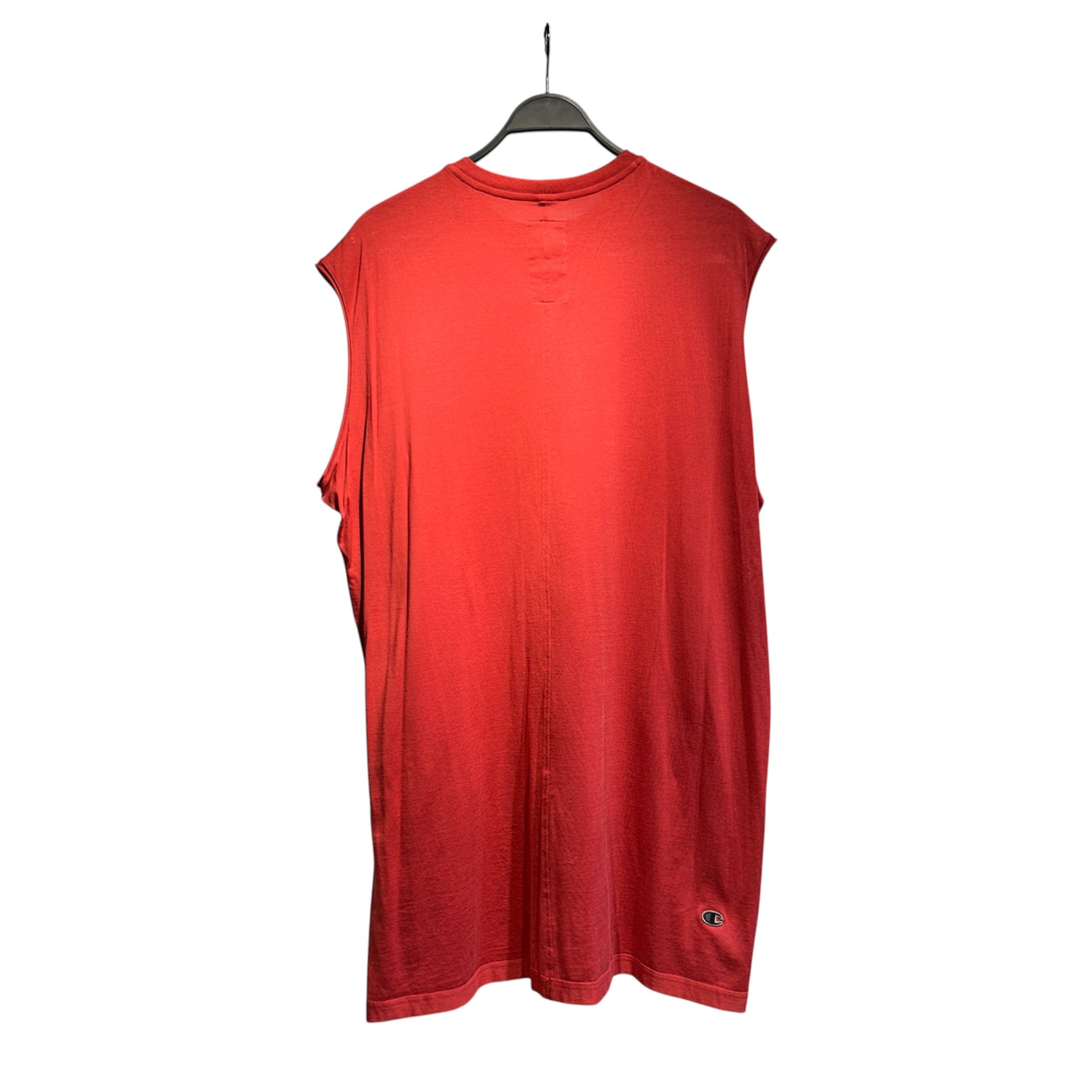 Rick Owens/Champion/Tank Top/M/Cotton/RED/oversized tank view 2