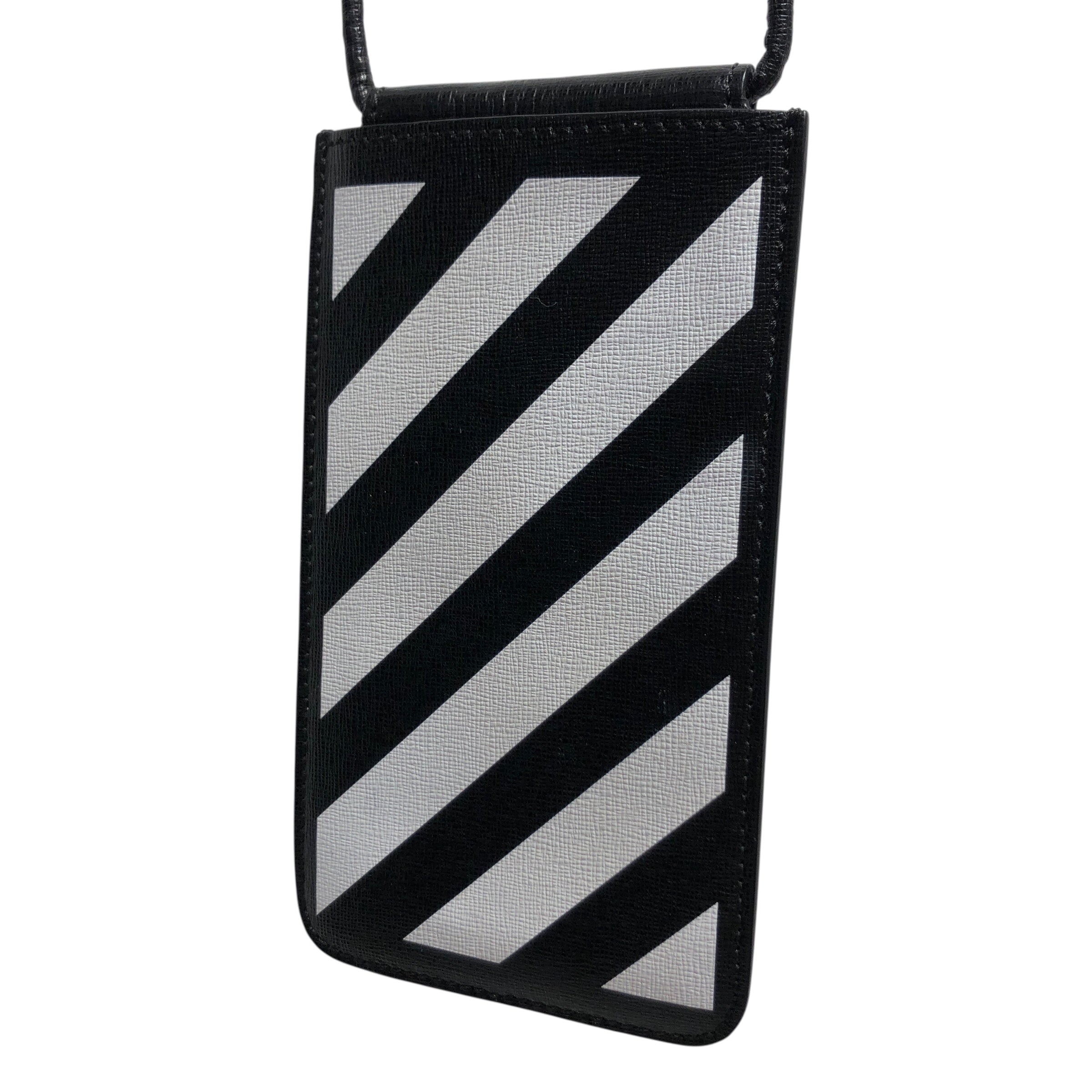 OFF-WHITE/Pouch/Stripe/Leather/BLK/ view 4