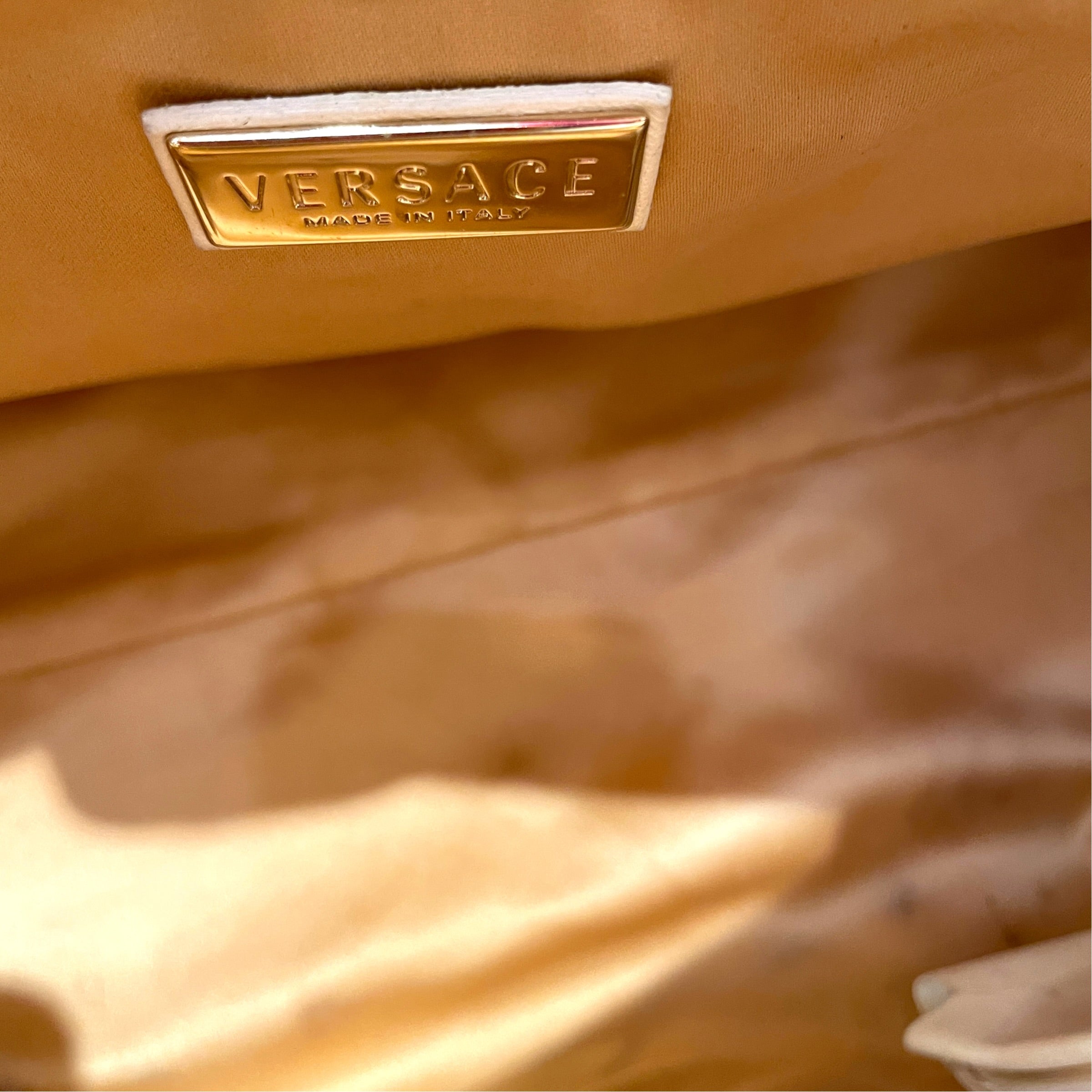 GIANNI VERSACE/Hand Bag/Leather/BLK/Snap Out Of it Quilted Leather view 6