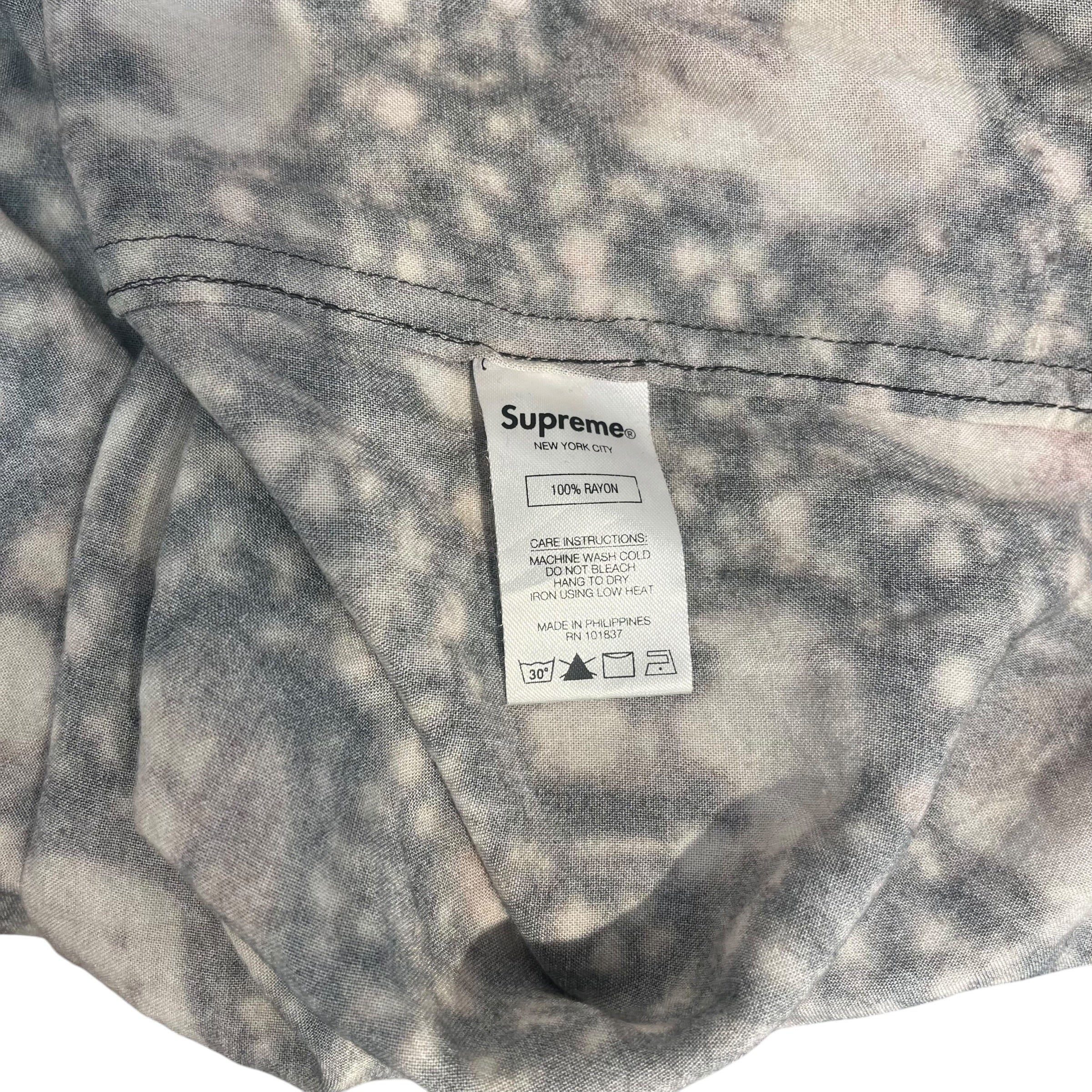 Supreme/HYSTERIC GLAMOUR/T-Shirt/M/Rayon/BRW/All Over Print/BLURRED SHIRT view 4