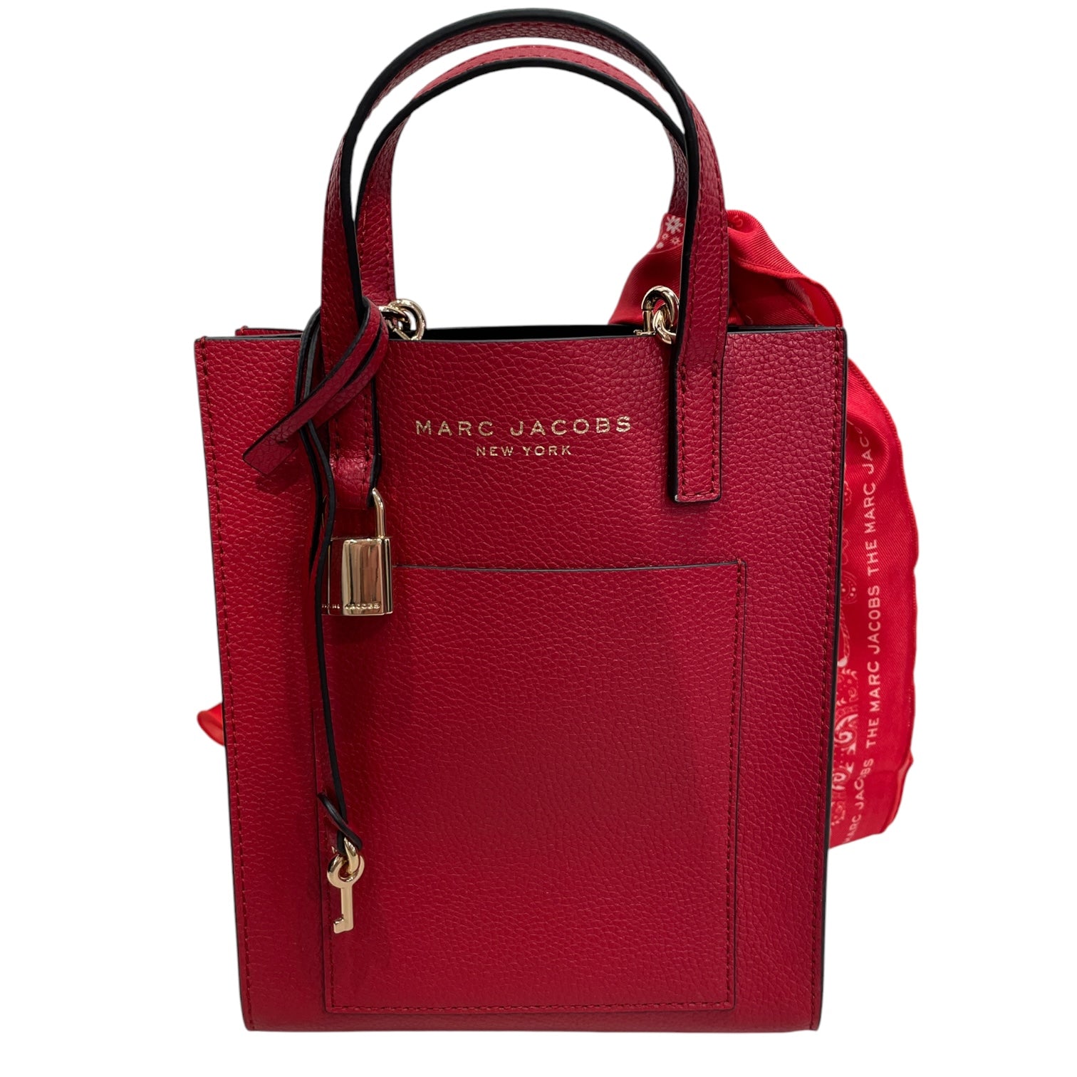 MARC JACOBS/Hand Bag/Leather/RED/MJ RED CROSSBODY WITH SCARF view 1