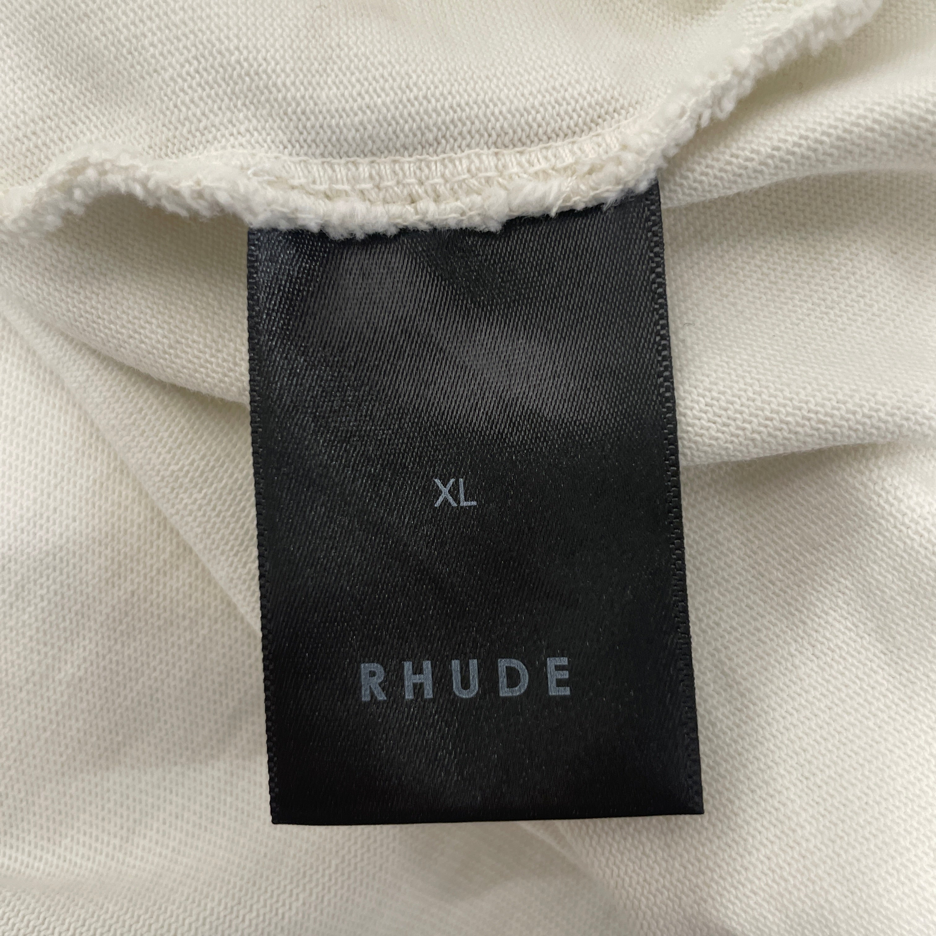 RHUDE/T-Shirt/XL/Cotton/CRM/ view 4