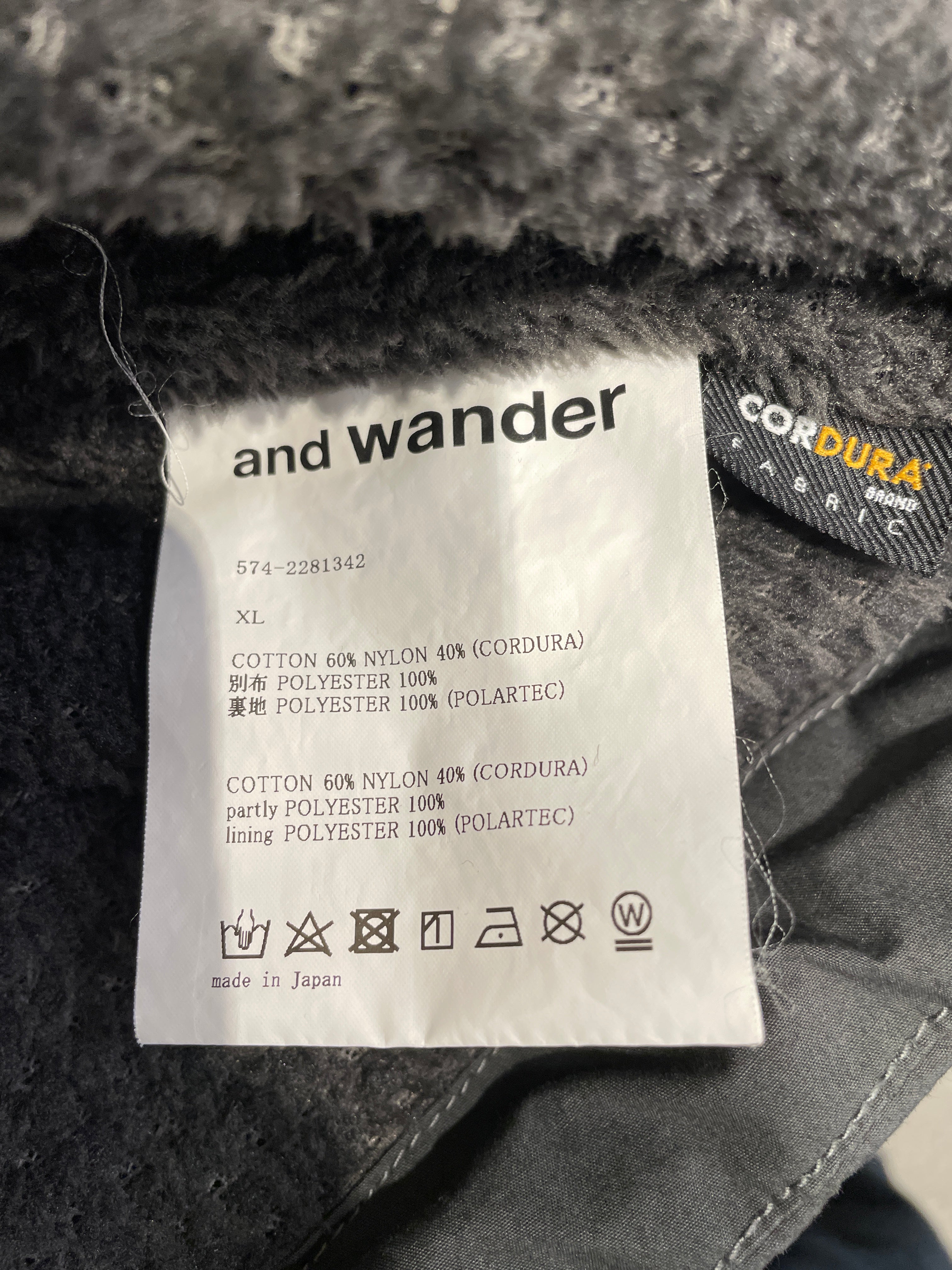 and wander/and wander/Danner/Mountain Parka/XL/Cotton/GRY/ view 4