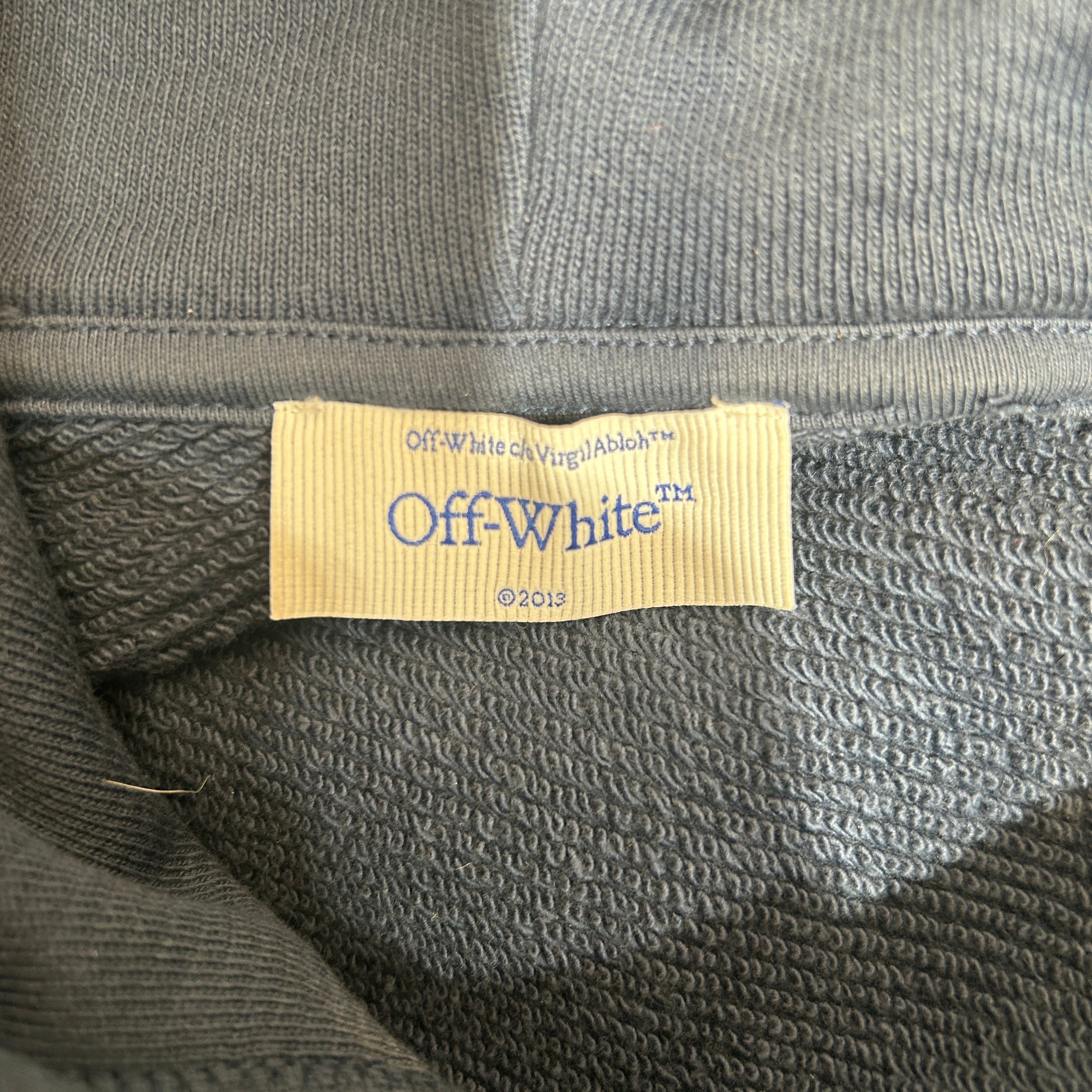 OFF-WHITE/Hoodie/M/Cotton/NVY/NWT SPLASH LOGO HOODIE view 3