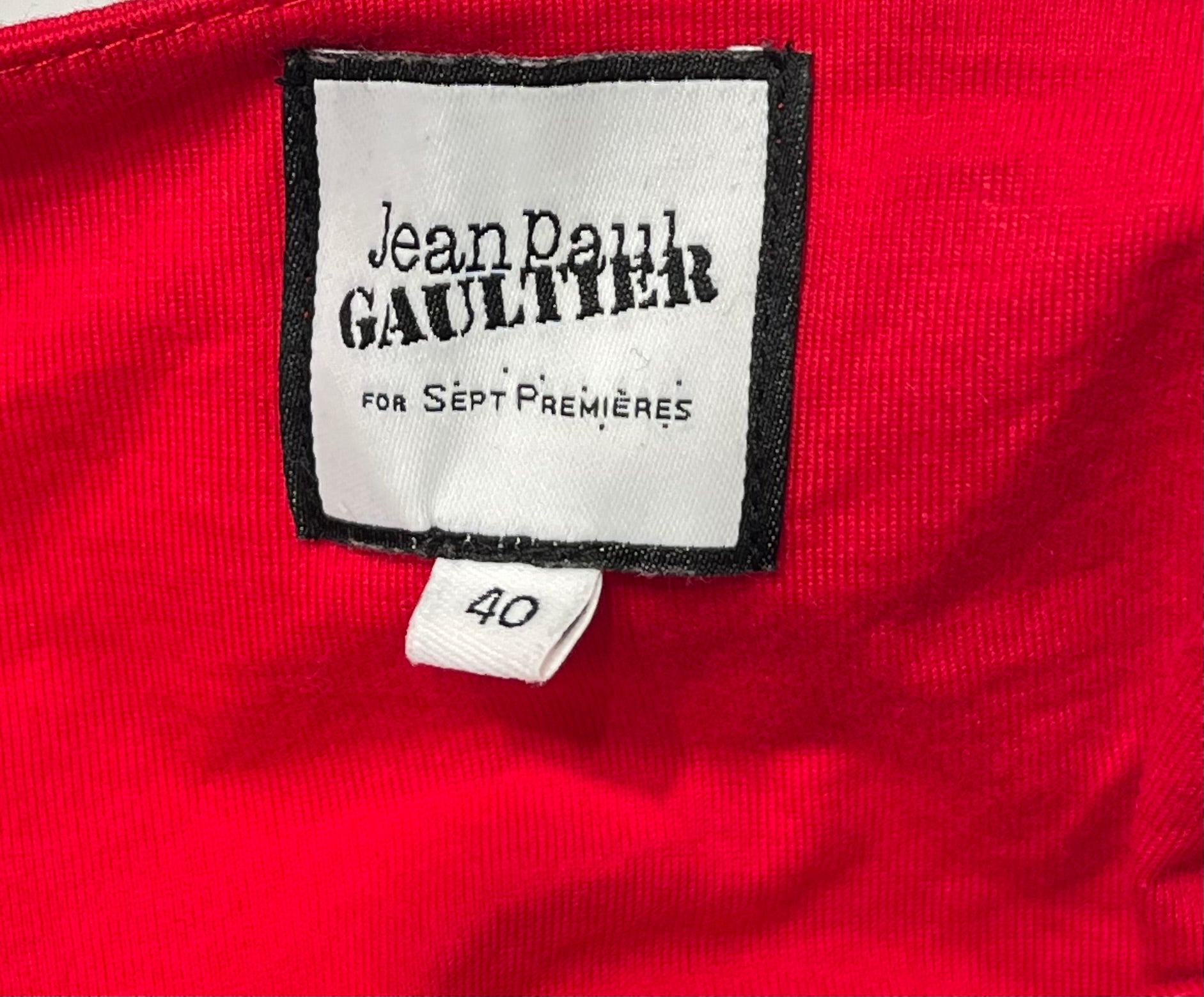 Jean Paul Gaultier/Camisole/40/Cotton/RED/HEART ANCHOR view 3