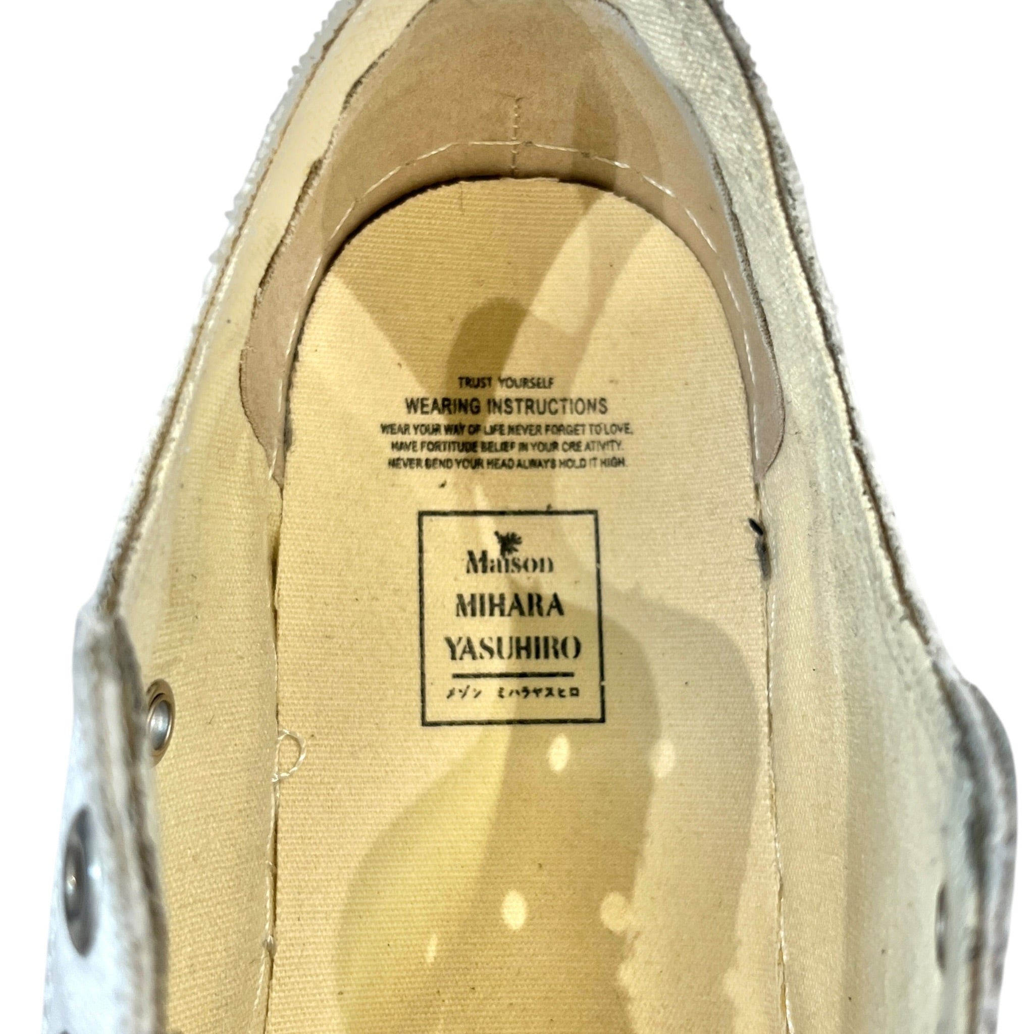 MIHARA YASUHIRO/Low-Sneakers/EU 41/Cotton/WHT/ view 3