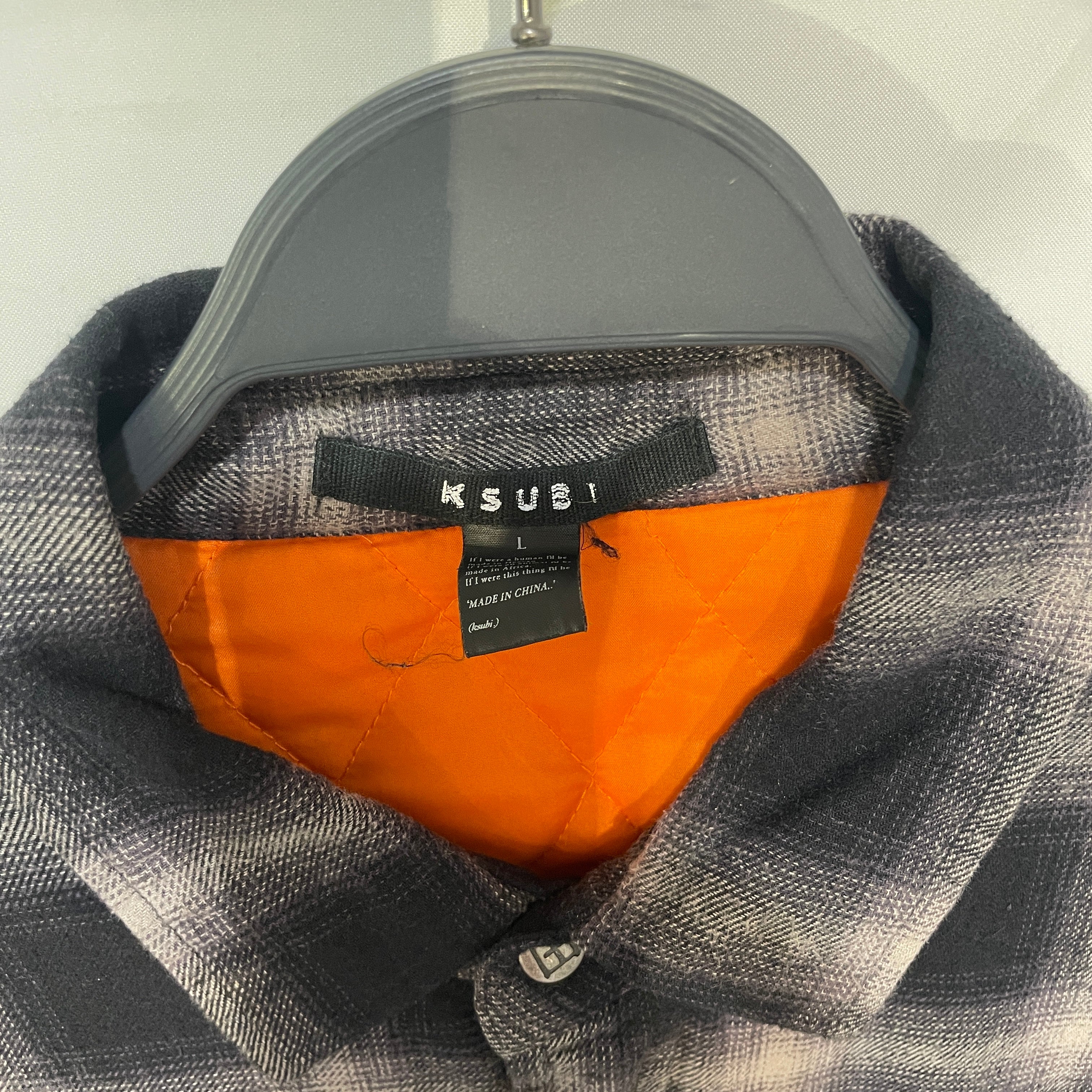 ksubi/LS Shirt/L/Cotton/BLK/Plaid/Flannel Jacket view 3