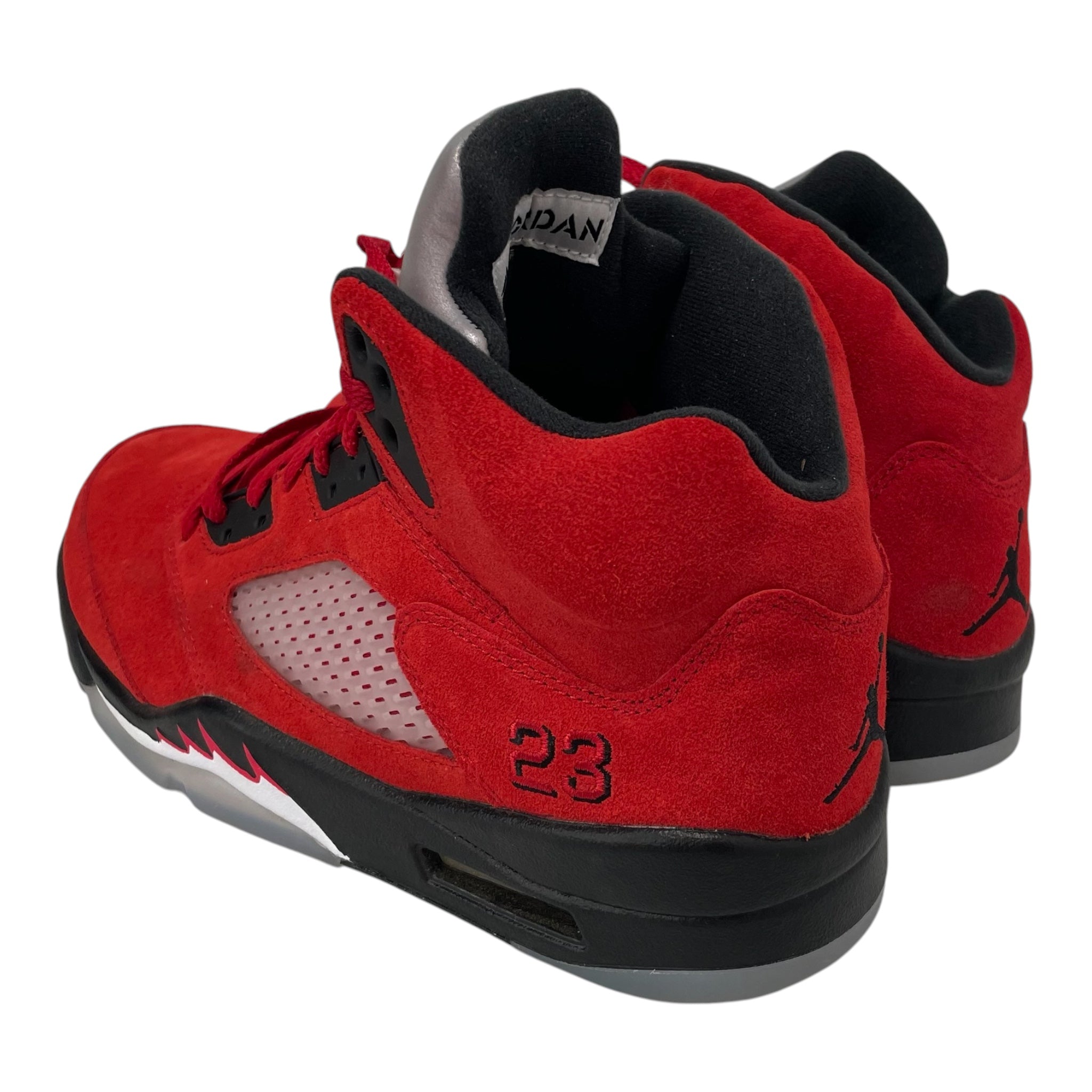 JORDAN BRAND/Hi-Sneakers/US 7/Cotton/RED/jodan 5 view 3