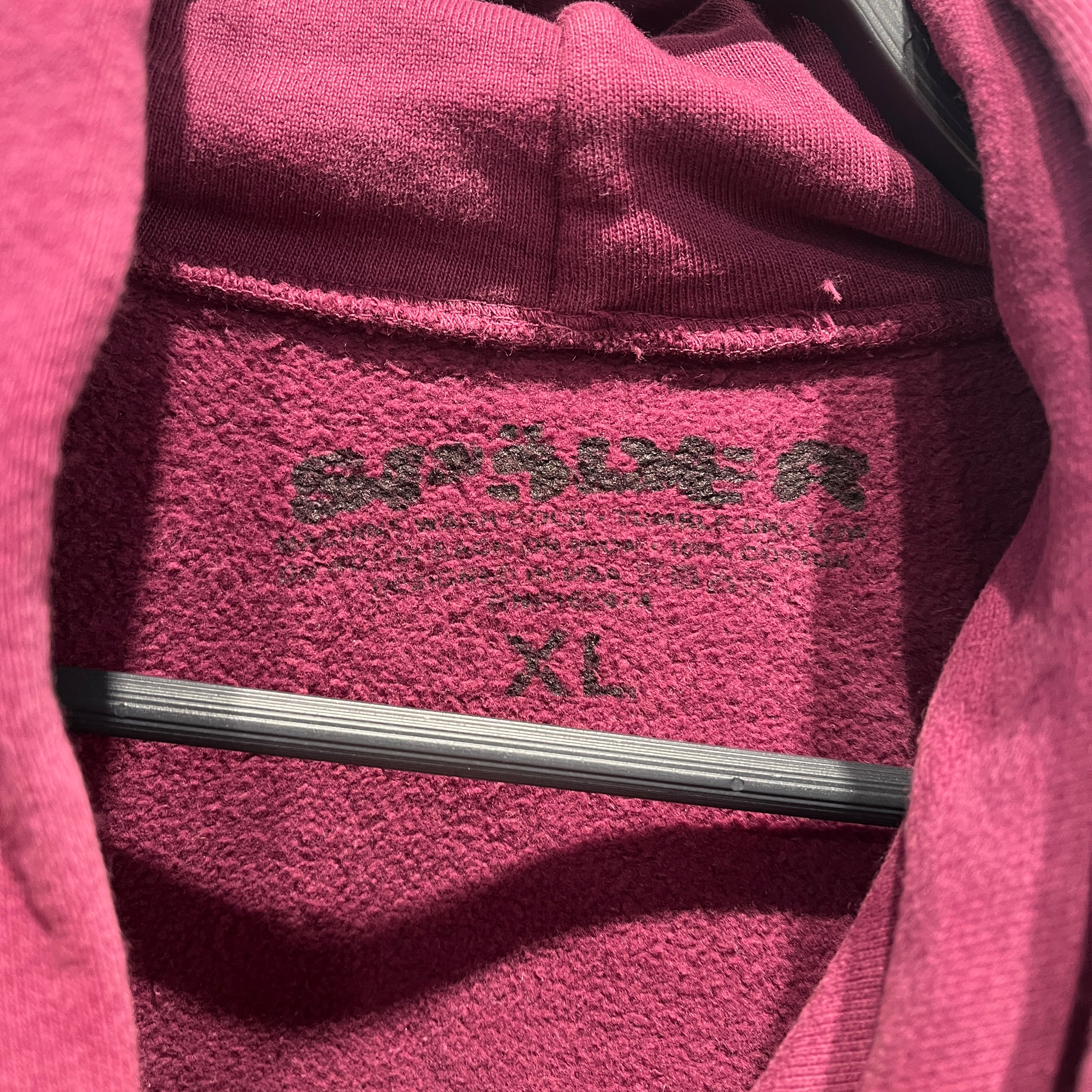 Sp5der/Hoodie/XL/Graphic/Cotton/BRD/Pullover/Nocturnal Highway Bordeaux view 5