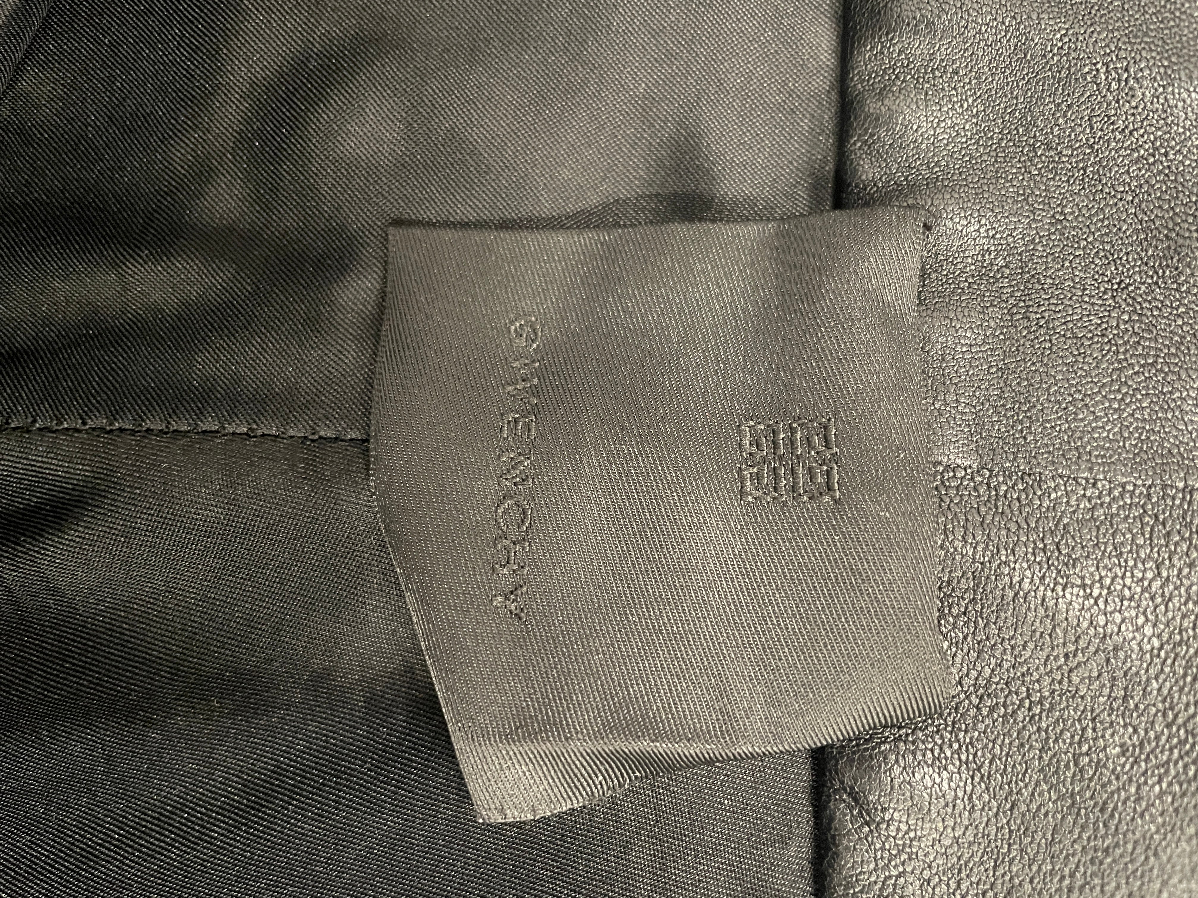 GIVENCHY/Straight Pants/52/Leather/BLK/cotton thigh pocket hook close view 3