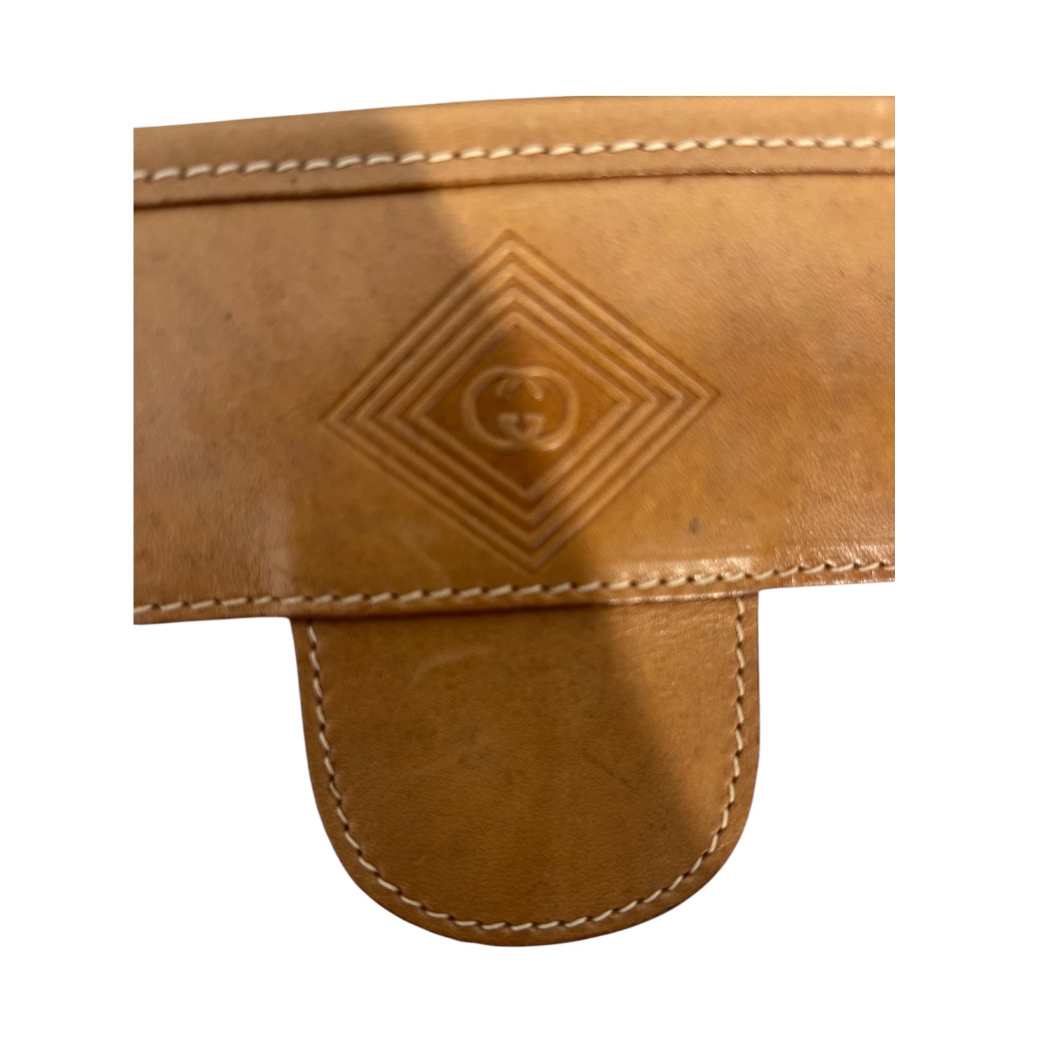 GUCCI/Cross Body Bag/Monogram/Leather/CRM/VINTAGE MICROGUCCISSIMA BAG view 6