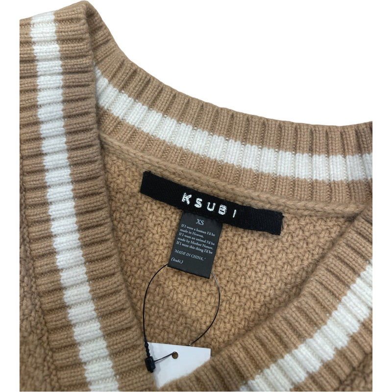 ksubi/Fleece Vest/XS/Wool/BRW/