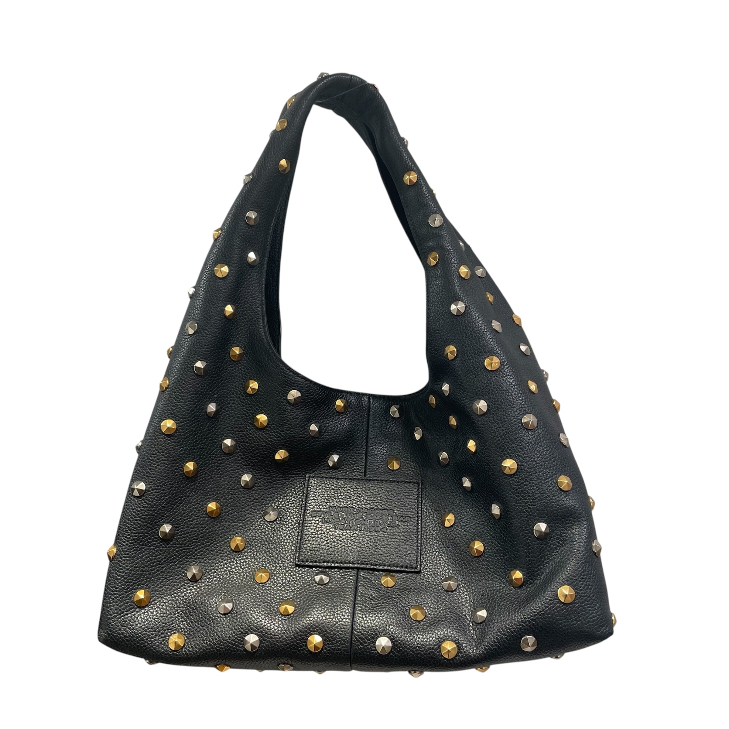 MARC JACOBS/Tote Bag/Leather/BLK/GLAM STUDDED view 2