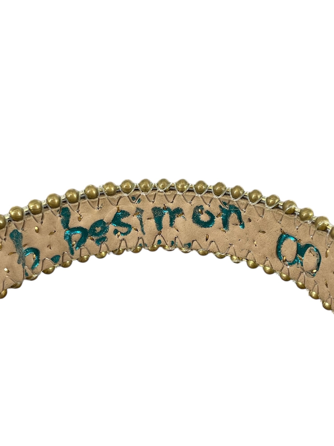 B.B SIMONS /Collar/Leather/Color Stone/GLD/IRIDECENT JEWELS view 3