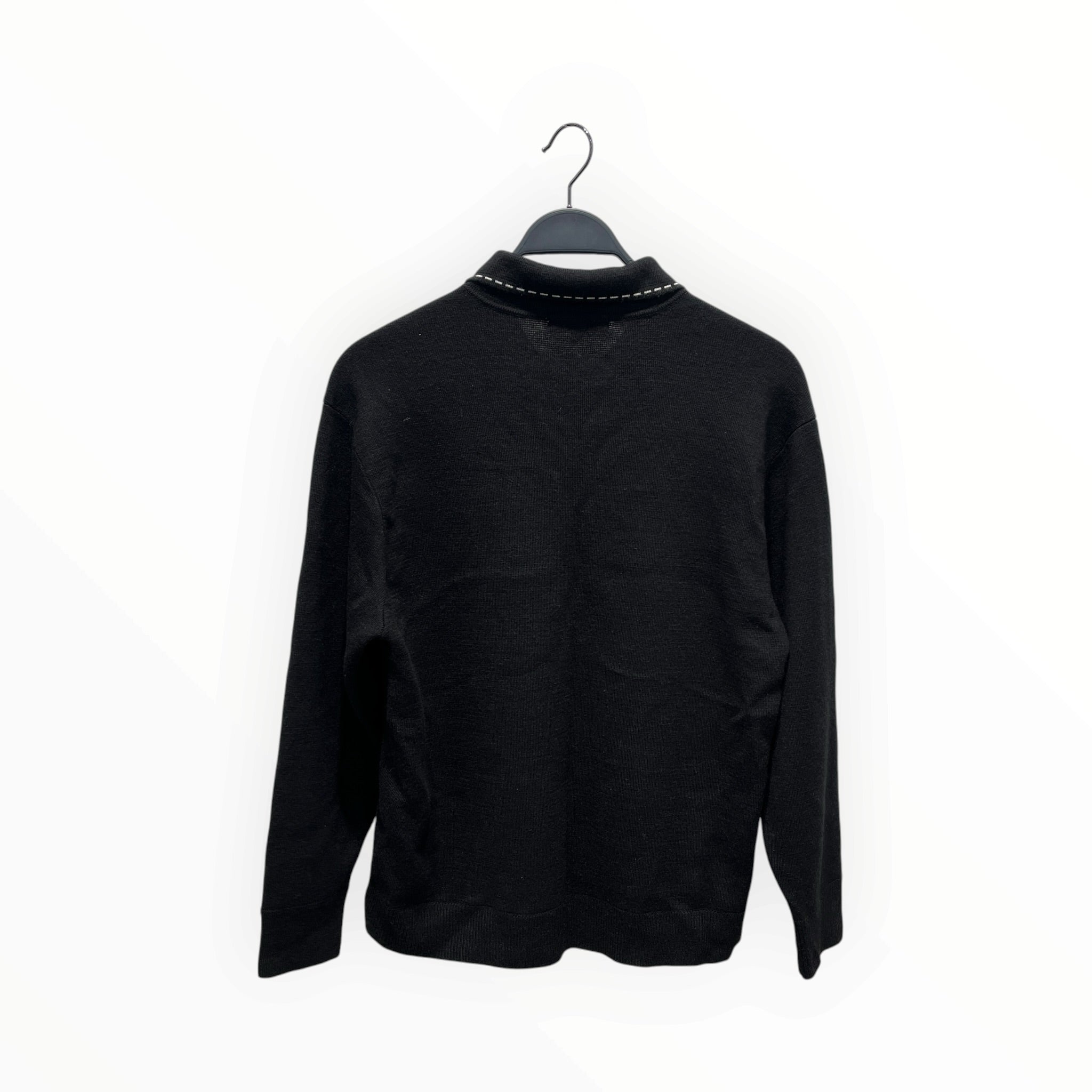 Supreme/LS Shirt/M/Cotton/BLK/contrast stitching view 2