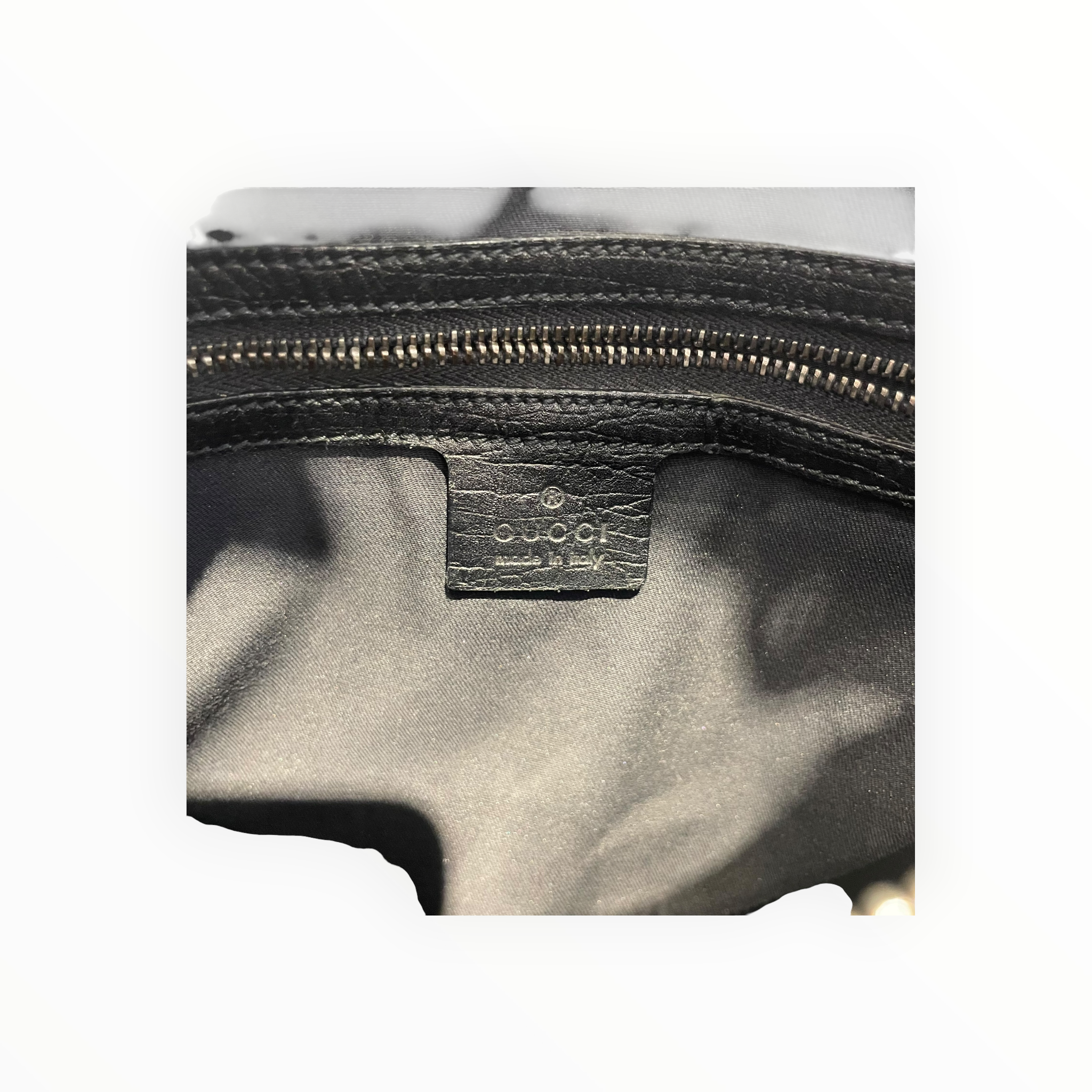 GUCCI/Hand Bag/Monogram/Nylon/BLK/Horsebit GG Canvas Hobo view 4