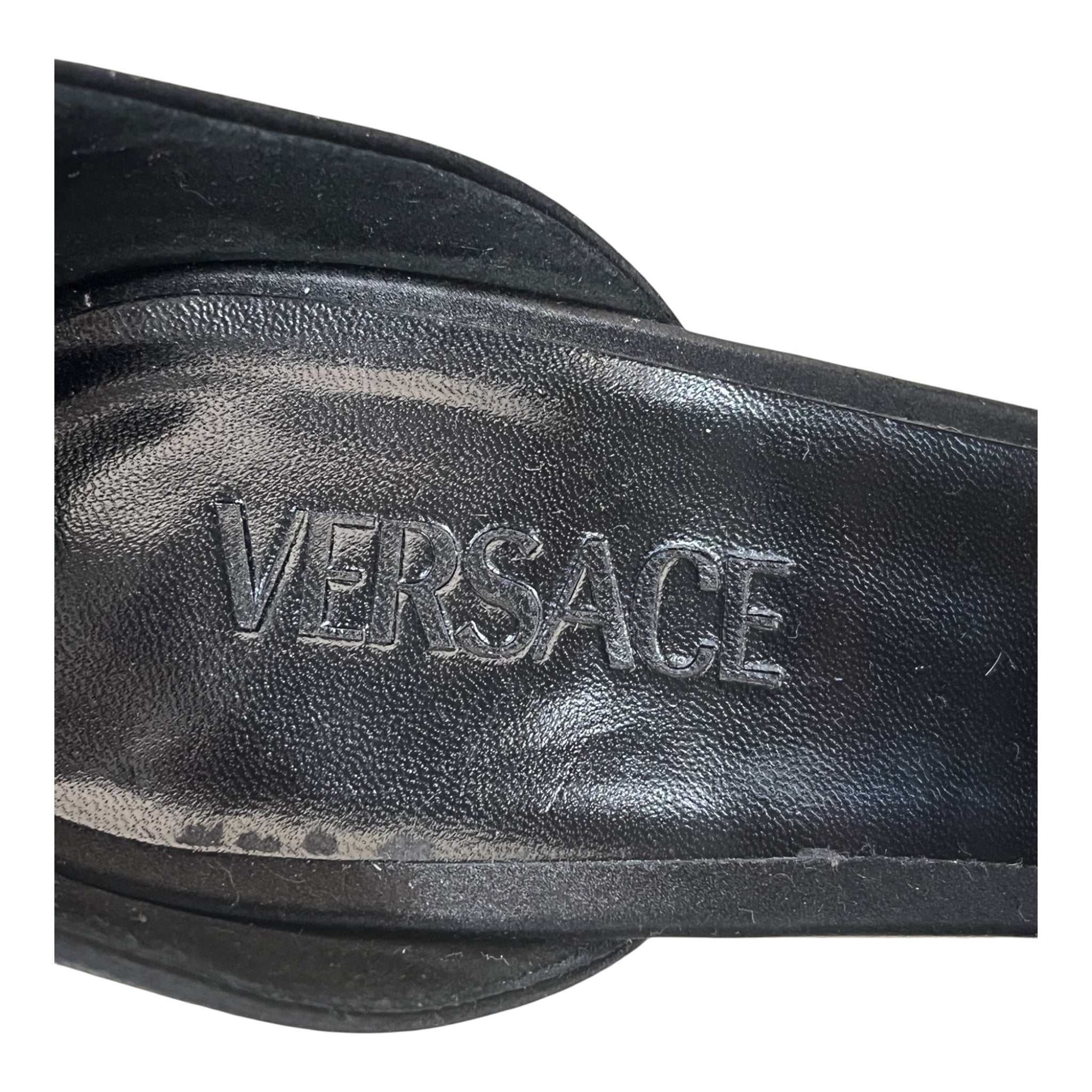 VERSACE/Heels/EU 41/BLK/Platform/MEDUSA AEVITAS-SATEEN view 7
