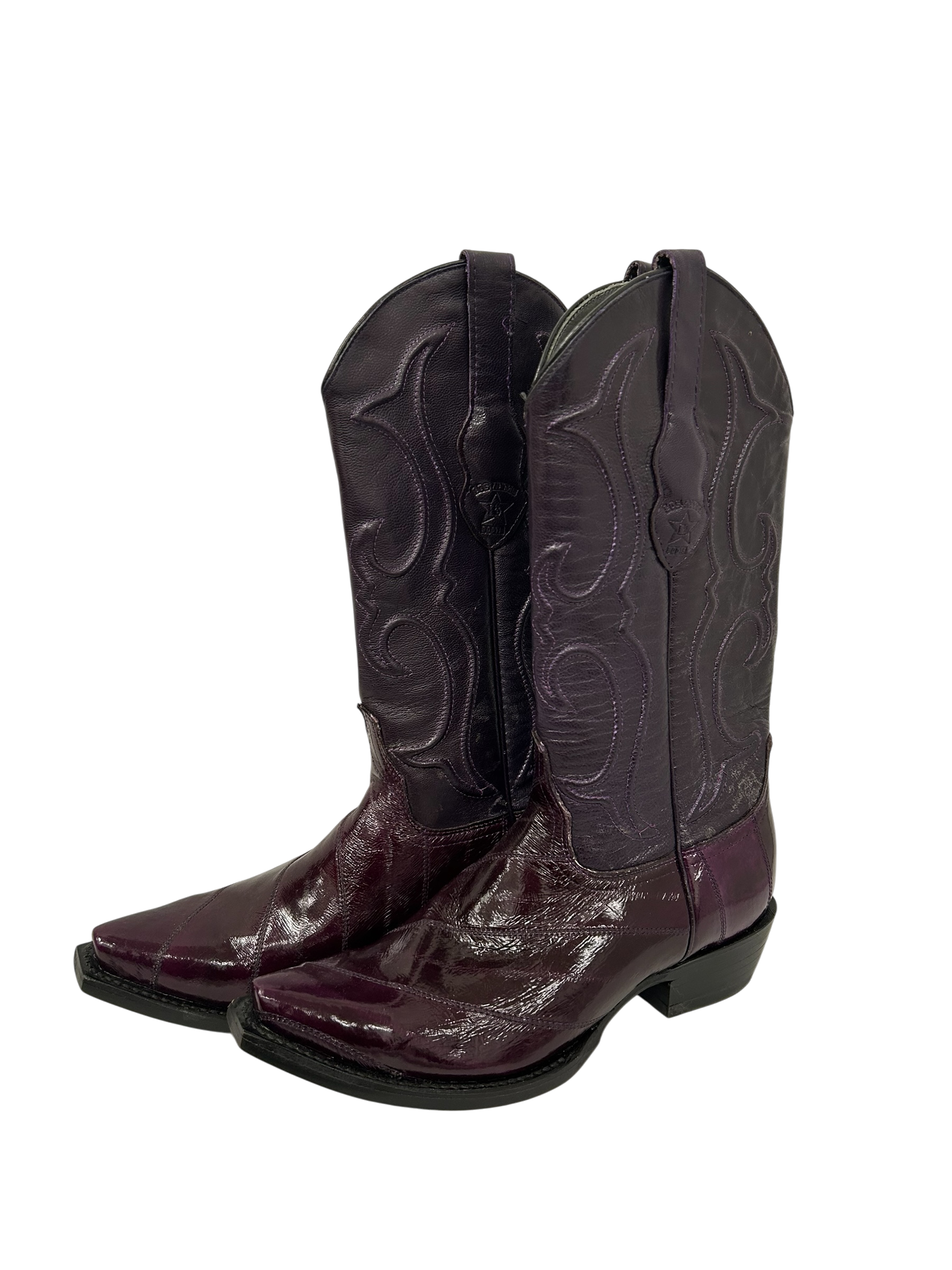 LOS ALTOS/Western Boots/US 8.5/Animal Pattern/Leather/PPL/COWBOY BOOTS view 3