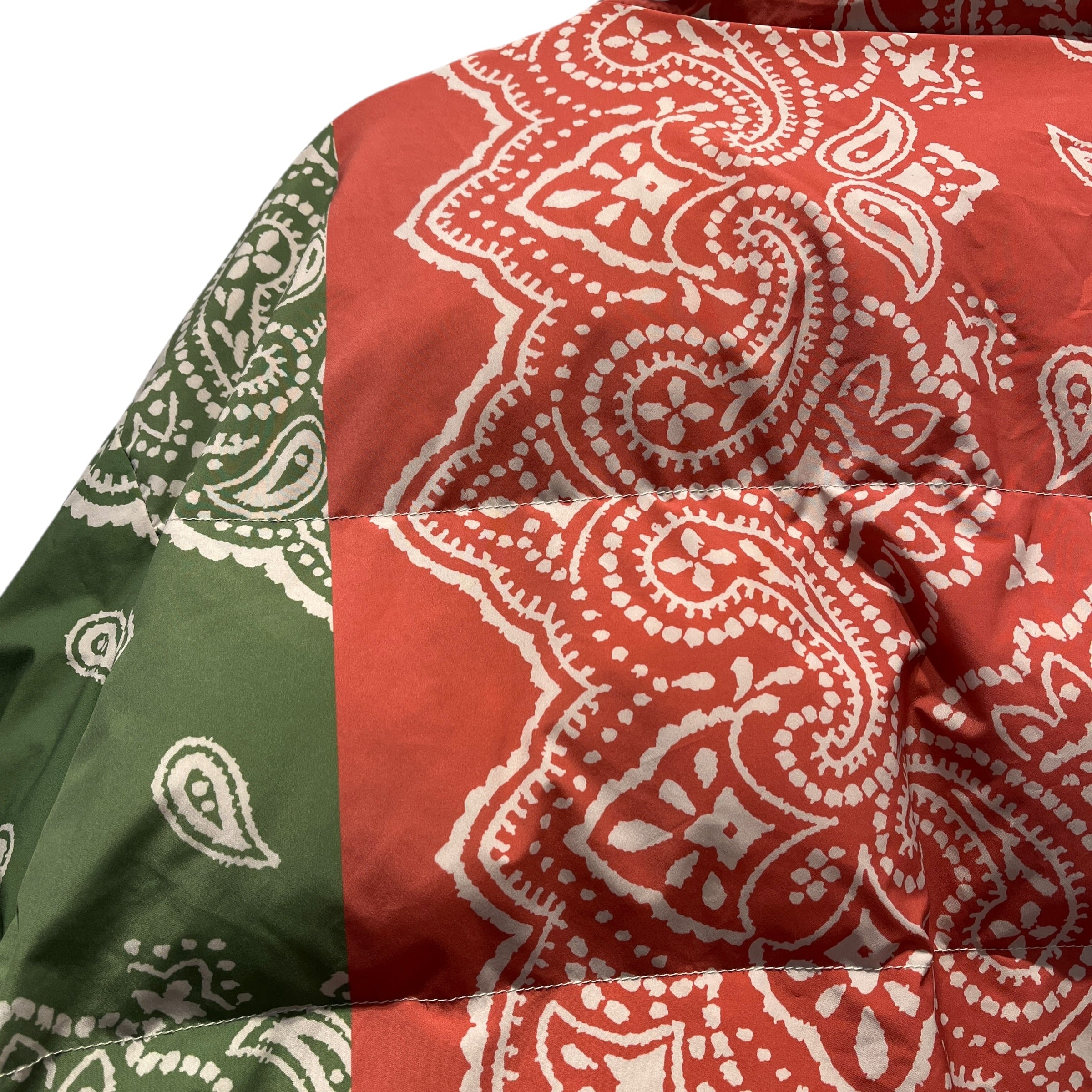 Profound/Puffer Jkt/L/Polyester/MLT/Paisley/color block paisley puffer view 5