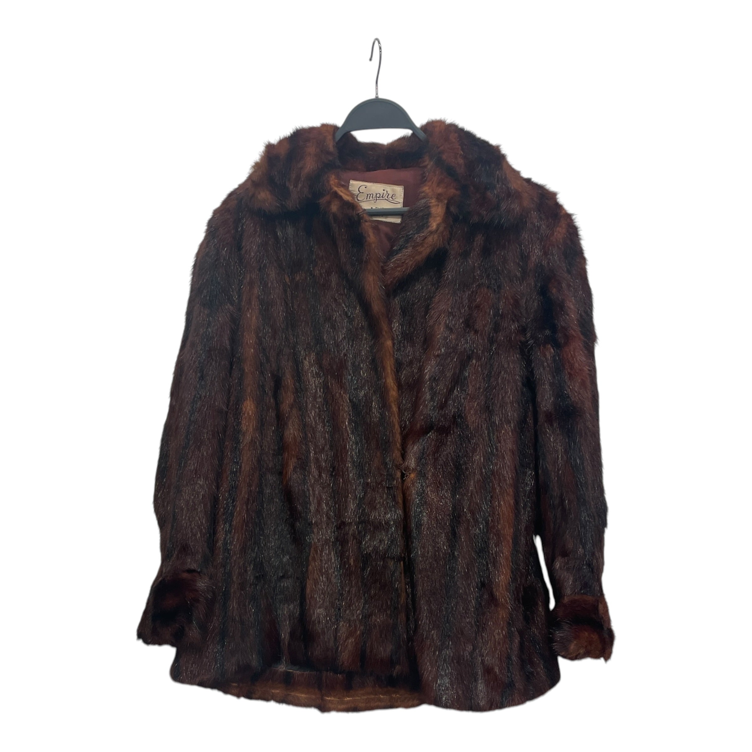 Vintage/Jacket/Stripe/BRW/FOX FUR view 1