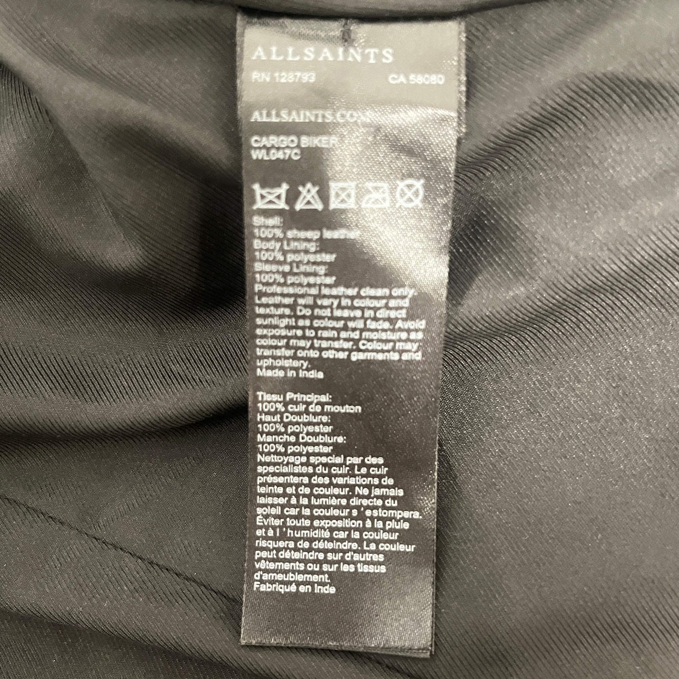 ALLSAINTS/Leather Jkt/2/Leather/Black/LEATHER JACKET view 4