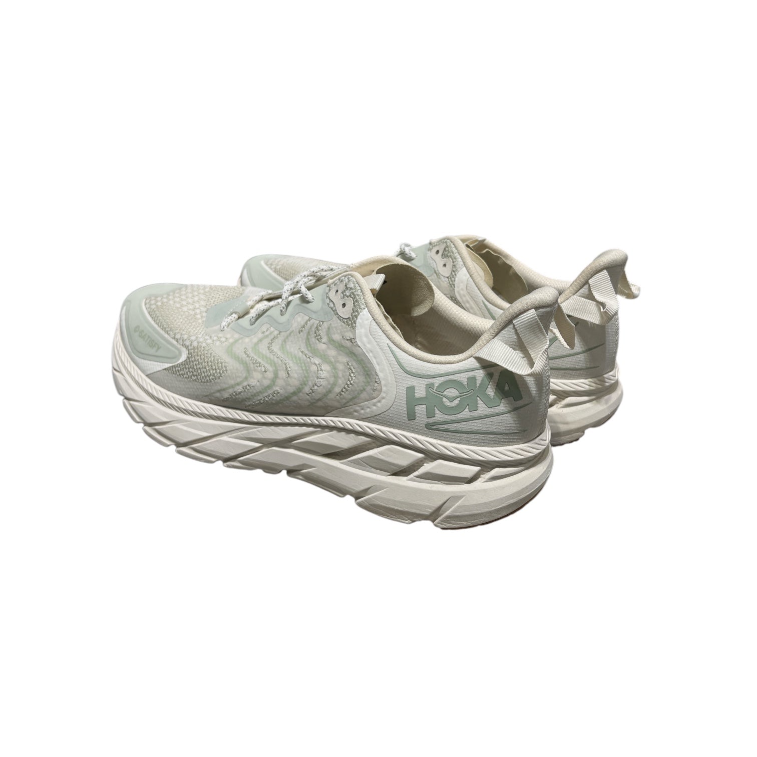 HOKA ONE ONE/Low-Sneakers/US 14/Cotton/CRM/HOKA CLIFTON SATISFY view 2