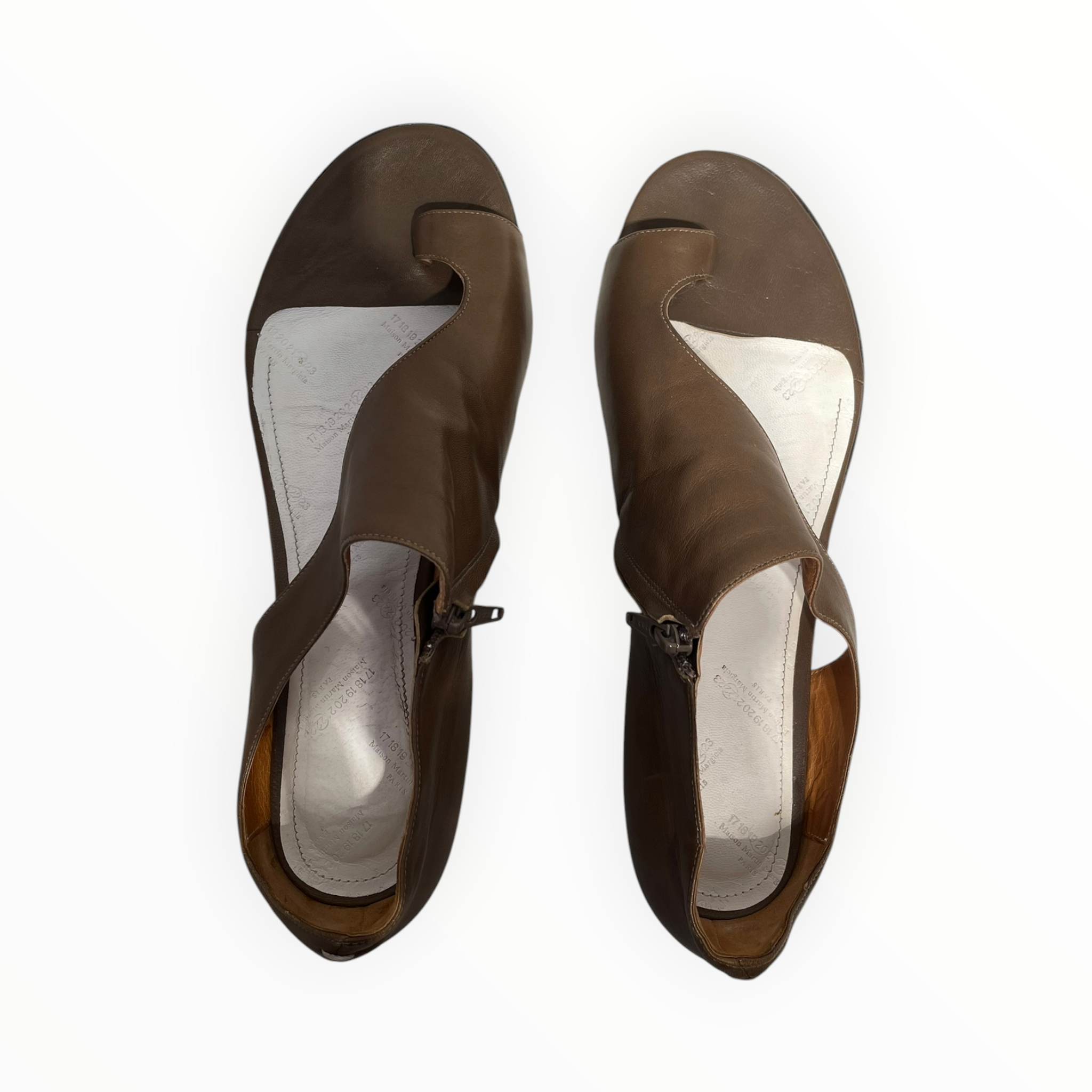 Maison Martin Margiela/Sandals/EU 40/Leather/BRW/Open-Toe/ view 3