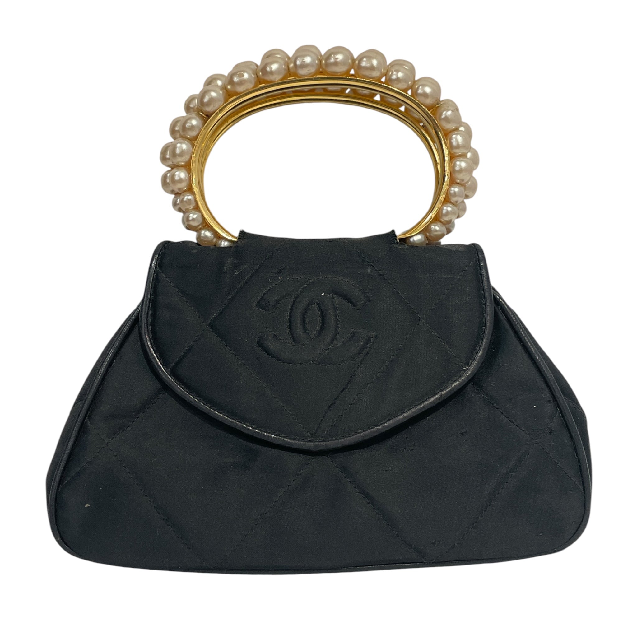 CHANEL/Hand Bag/BLK/QRX4VW7 view 1