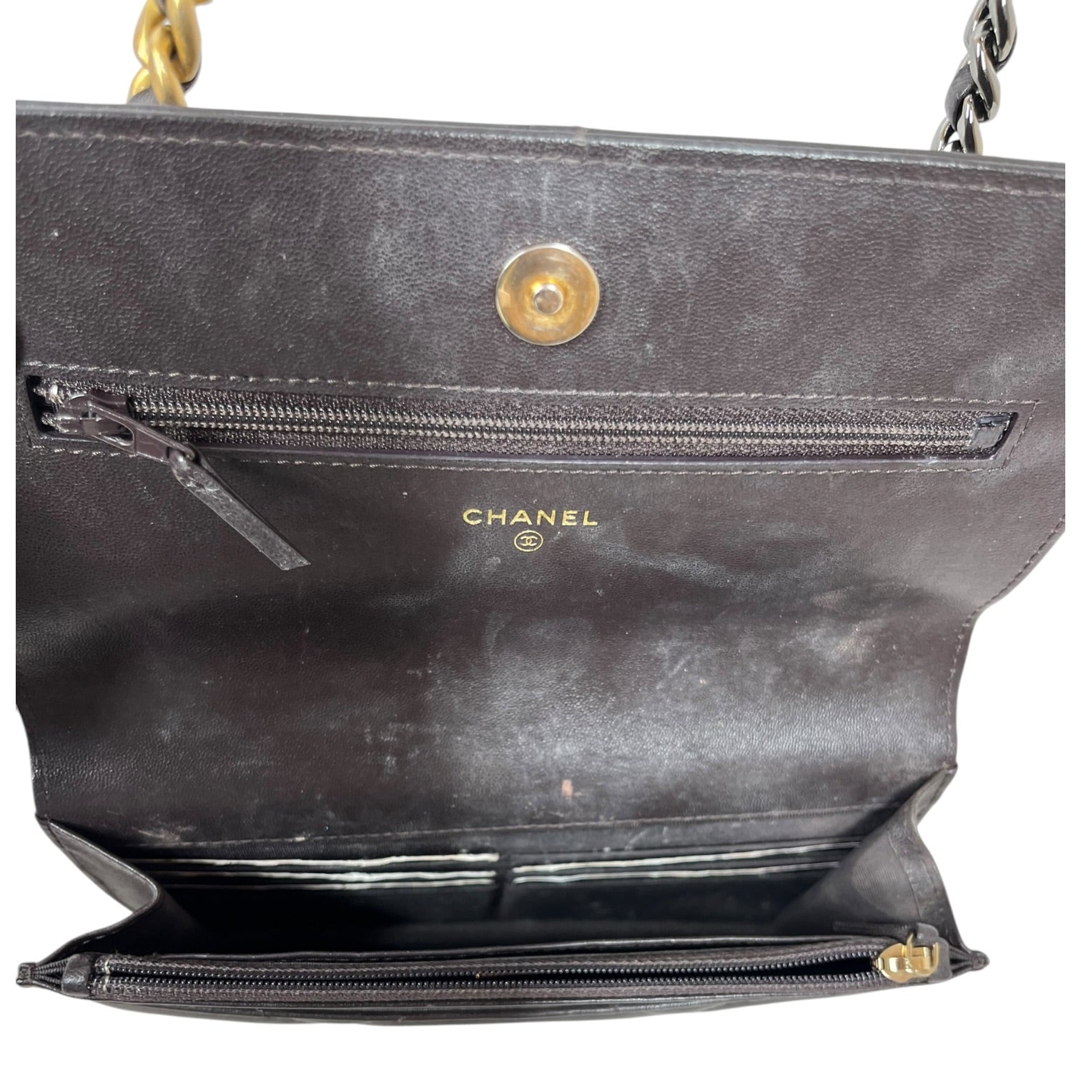 CHANEL/Bag/Leather/BRW/19 WALLET ON CHAIN view 5