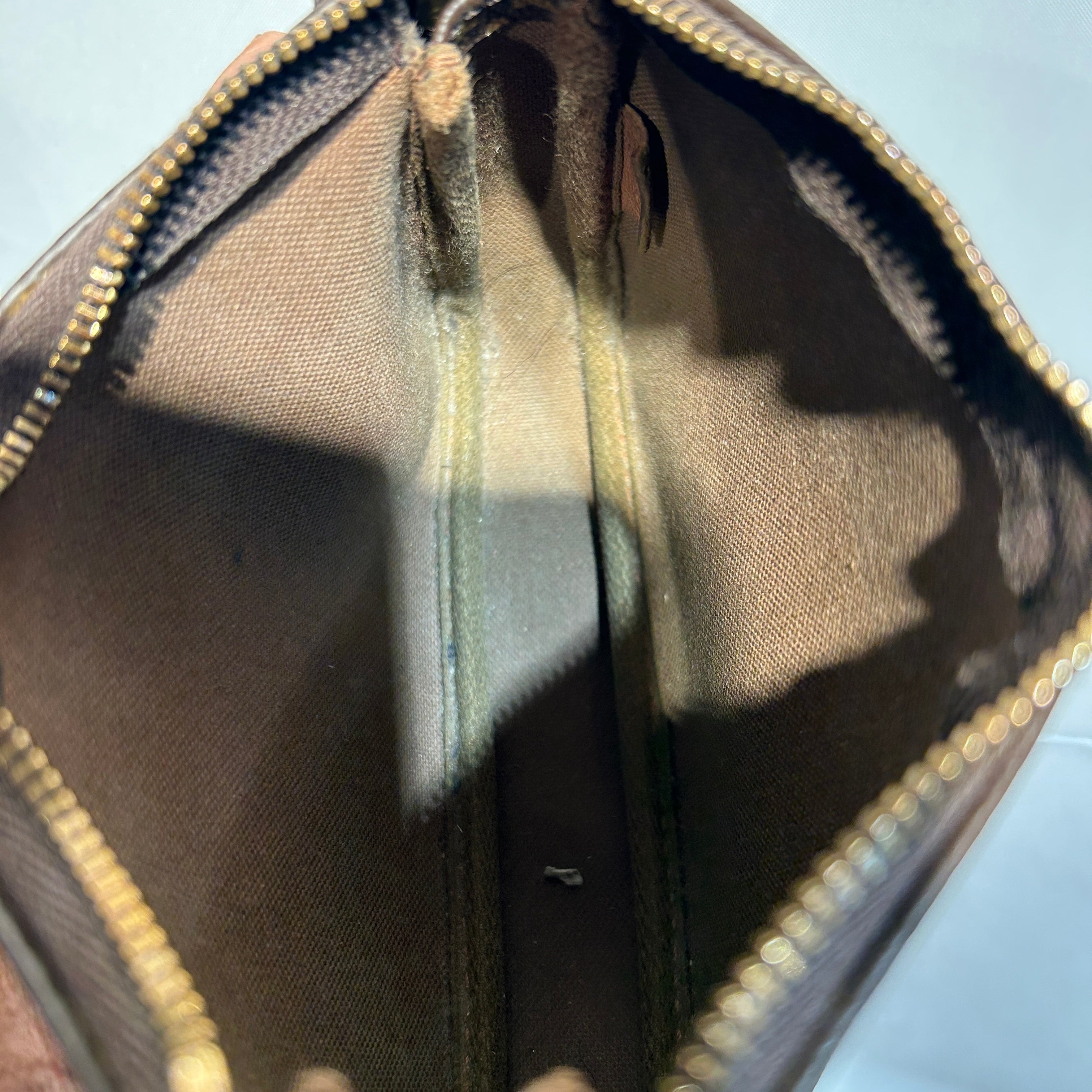 LOUIS VUITTON/Bag/Monogram/Leather/BRW/Zip Pouch Wristlet view 5