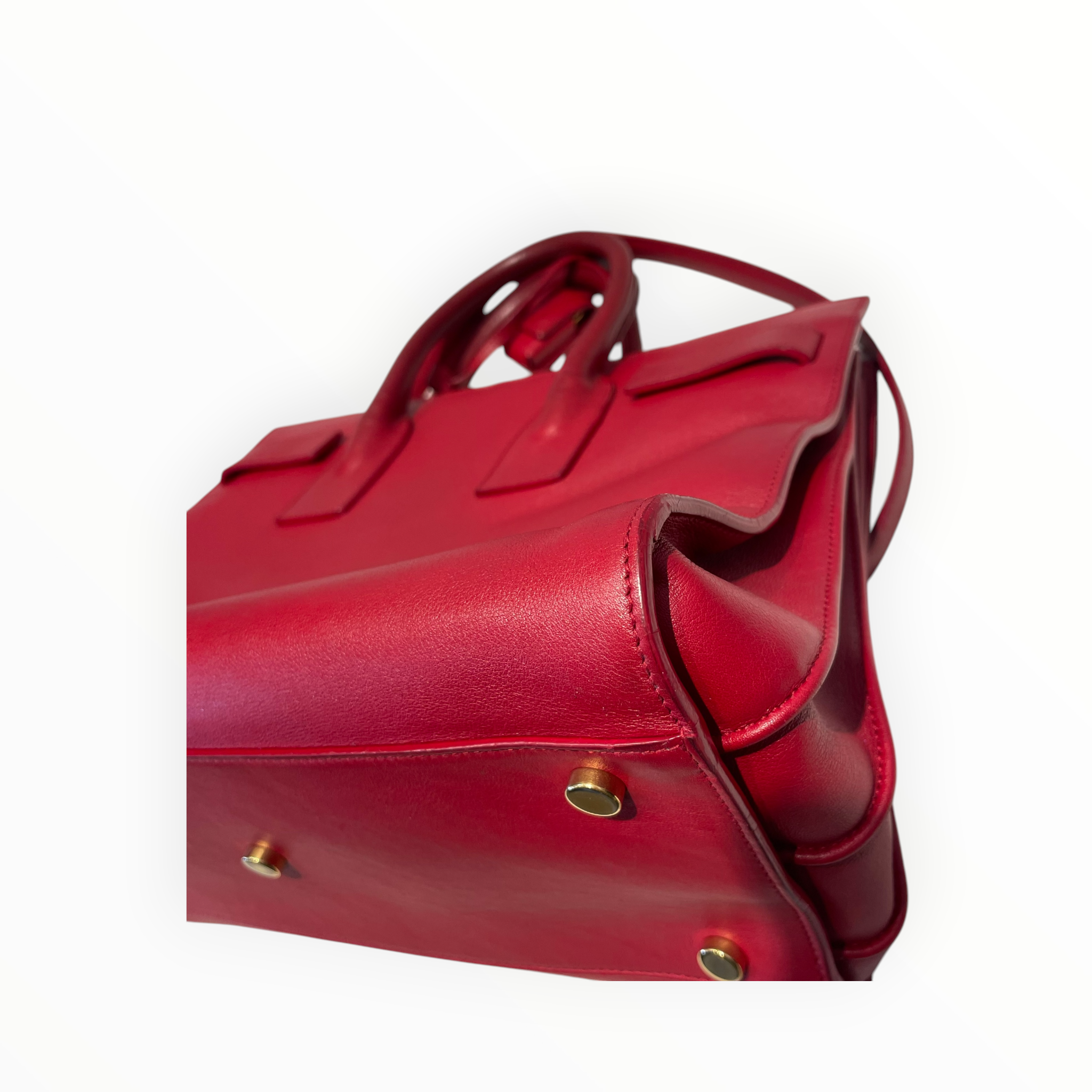 YVES SAINT LAURENT/Hand Bag/Leather/RED/Sac De Jour view 10