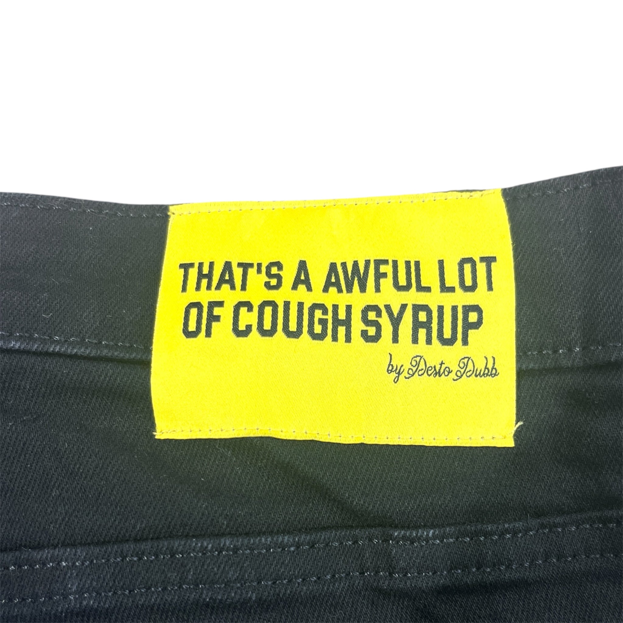 That's a Awful Lot of Cough Syrup/Skinny Pants/28/Denim/BLK/Button Fly/All Over Print/PINK AOP PRINT view 4
