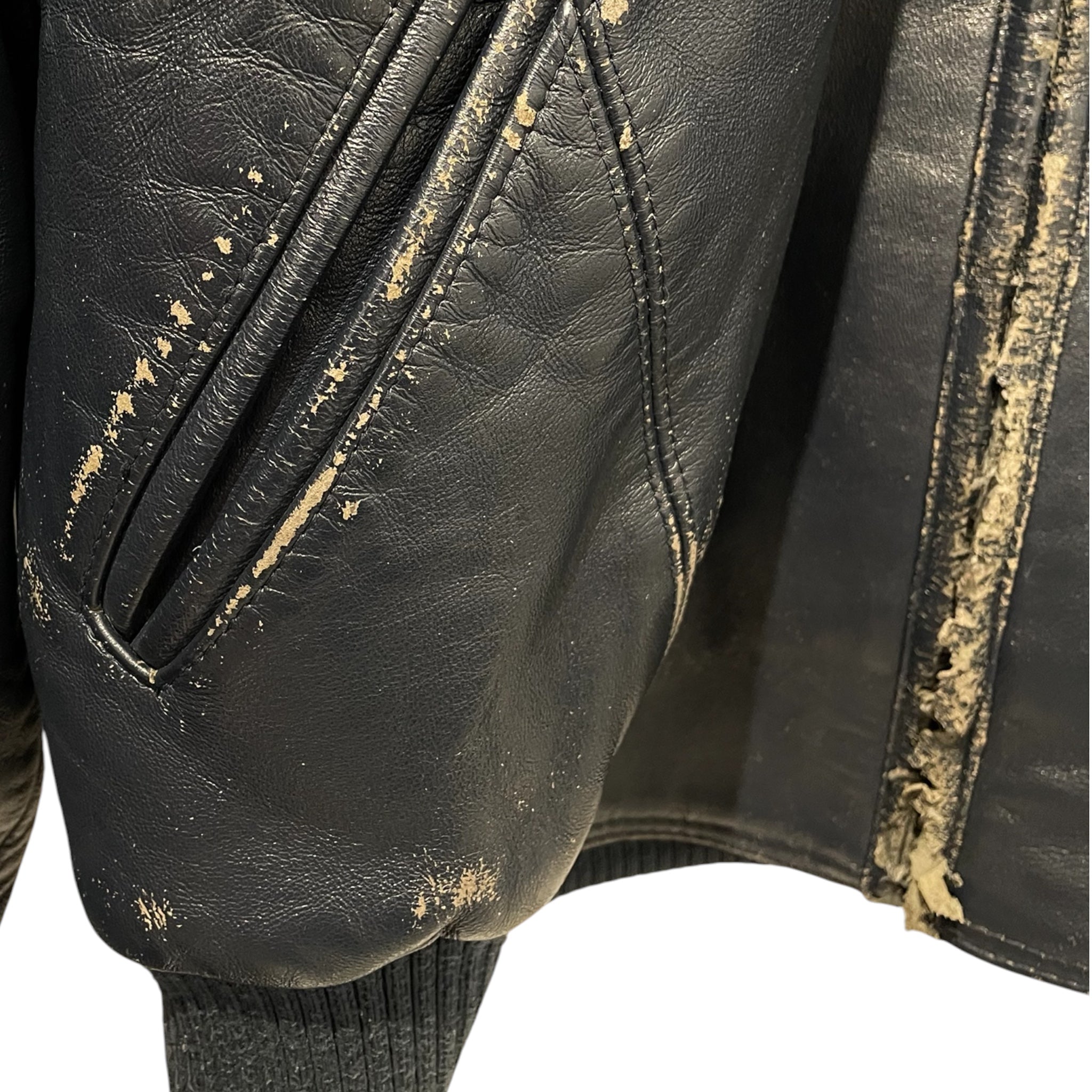 Pelle Pelle/Leather Jkt/46/Leather/NVY/PERFORATED DOUBLE P view 5
