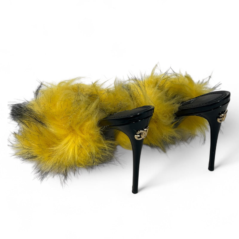 DOLCE&GABBANA/Heels/EU 36.5/Leather/BLK/