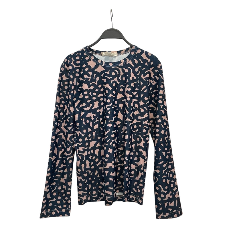 COMME des GARCONS/LS T-Shirt/M/Cotton/MLT/All Over Print/Number Logo Top