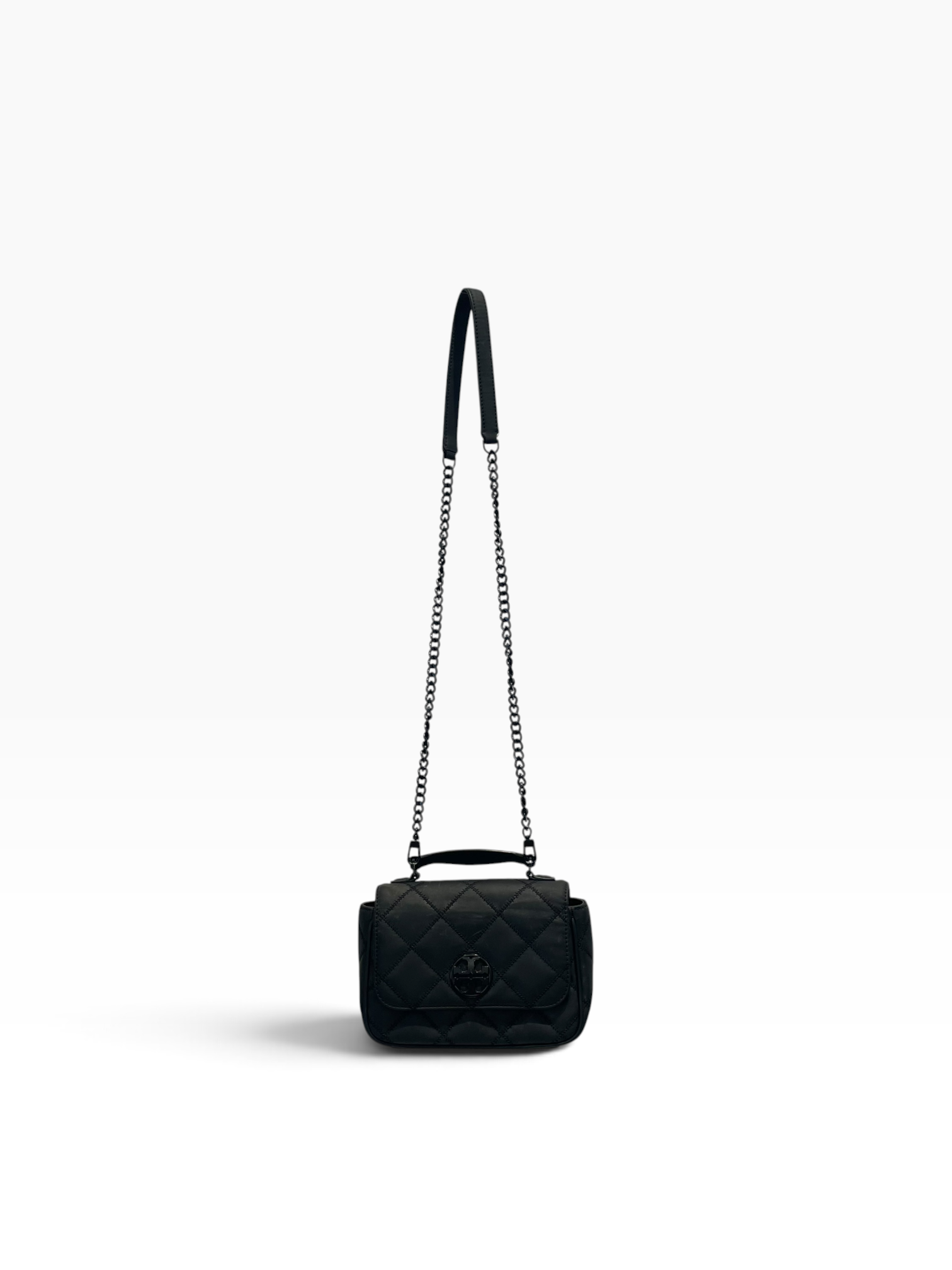 TORY BURCH/Cross Body Bag/Leather/BLK/Tory Burch Mini Willa view 1
