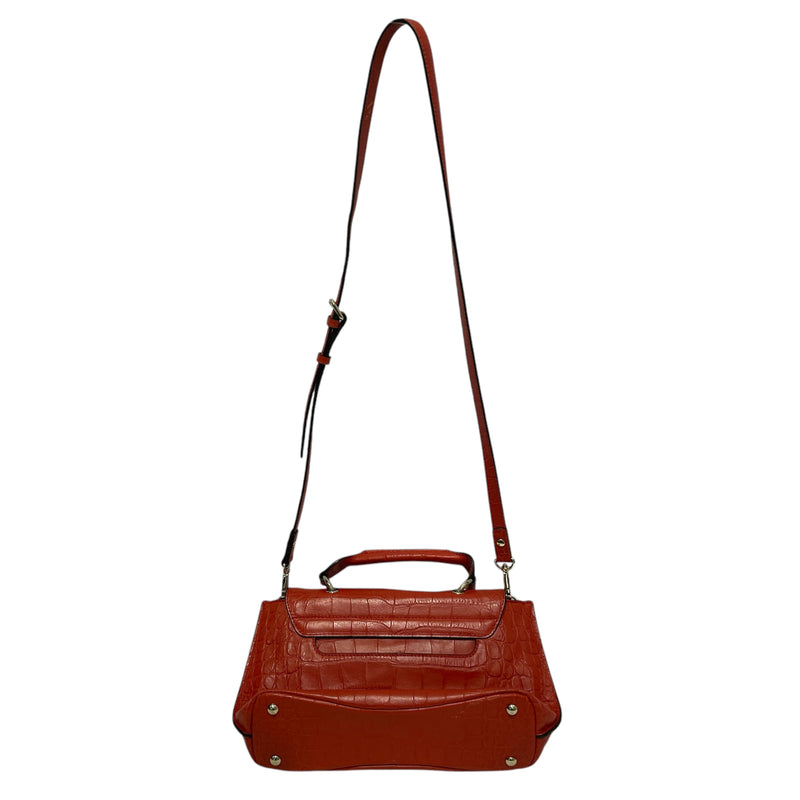 MCM/Hand Bag/OS/Leather/RED/Munchen Crocodile Hand Bag