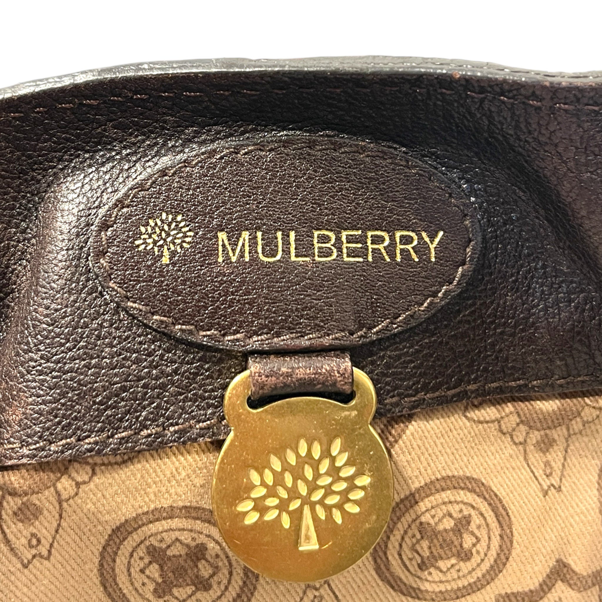 MULBERRY/Tote Bag/Leather/BRW/gold acc/ braided rope view 3