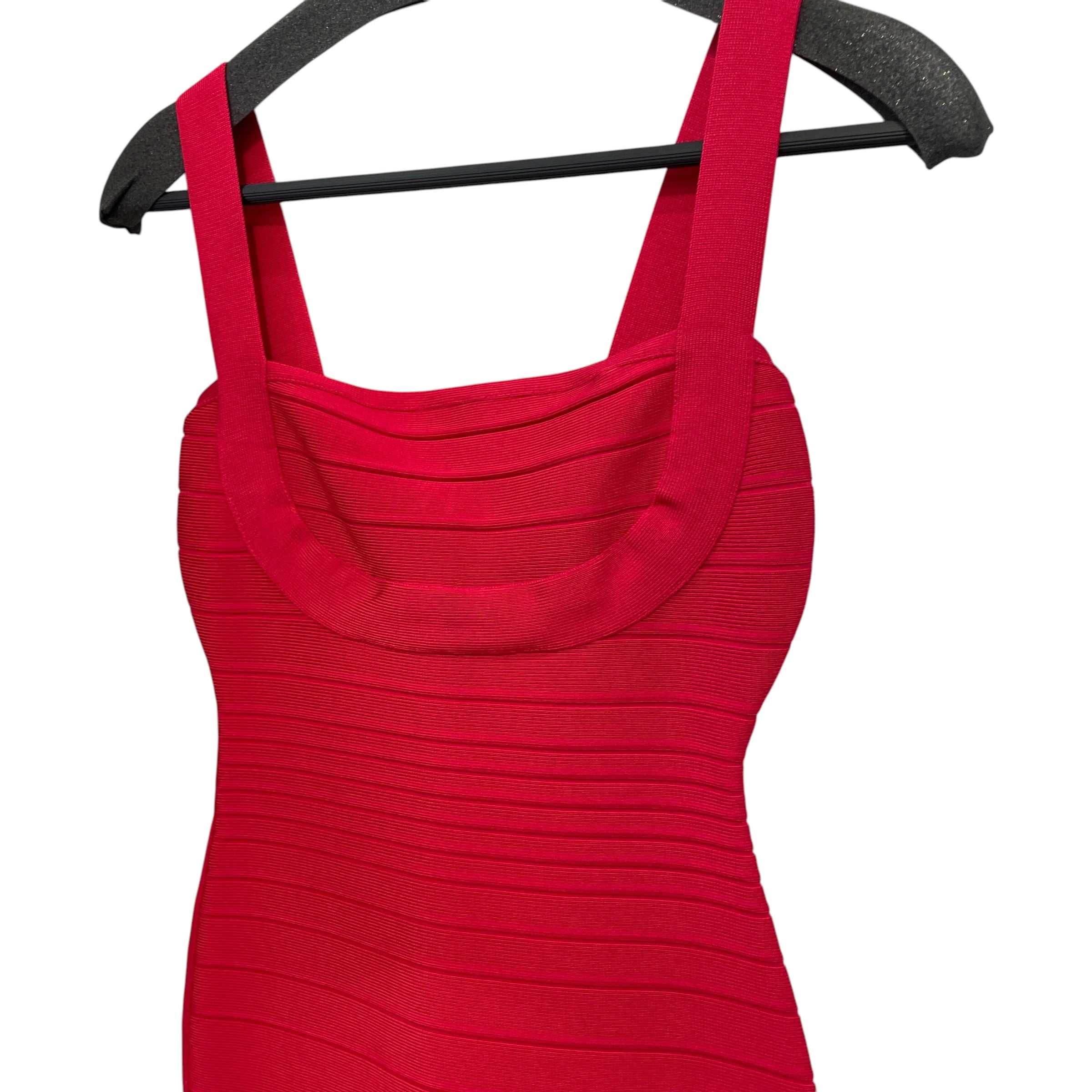 Herve Leger/Camisole Dress/XS/Stripe/Nylon/PNK/BANDAGE DRESS view 2