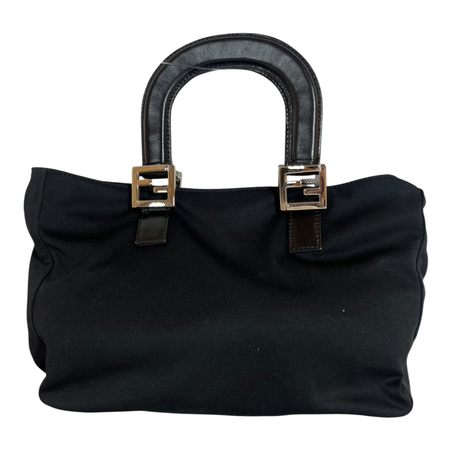 FENDI/Hand Bag/Cotton/BLK/top handle view 1
