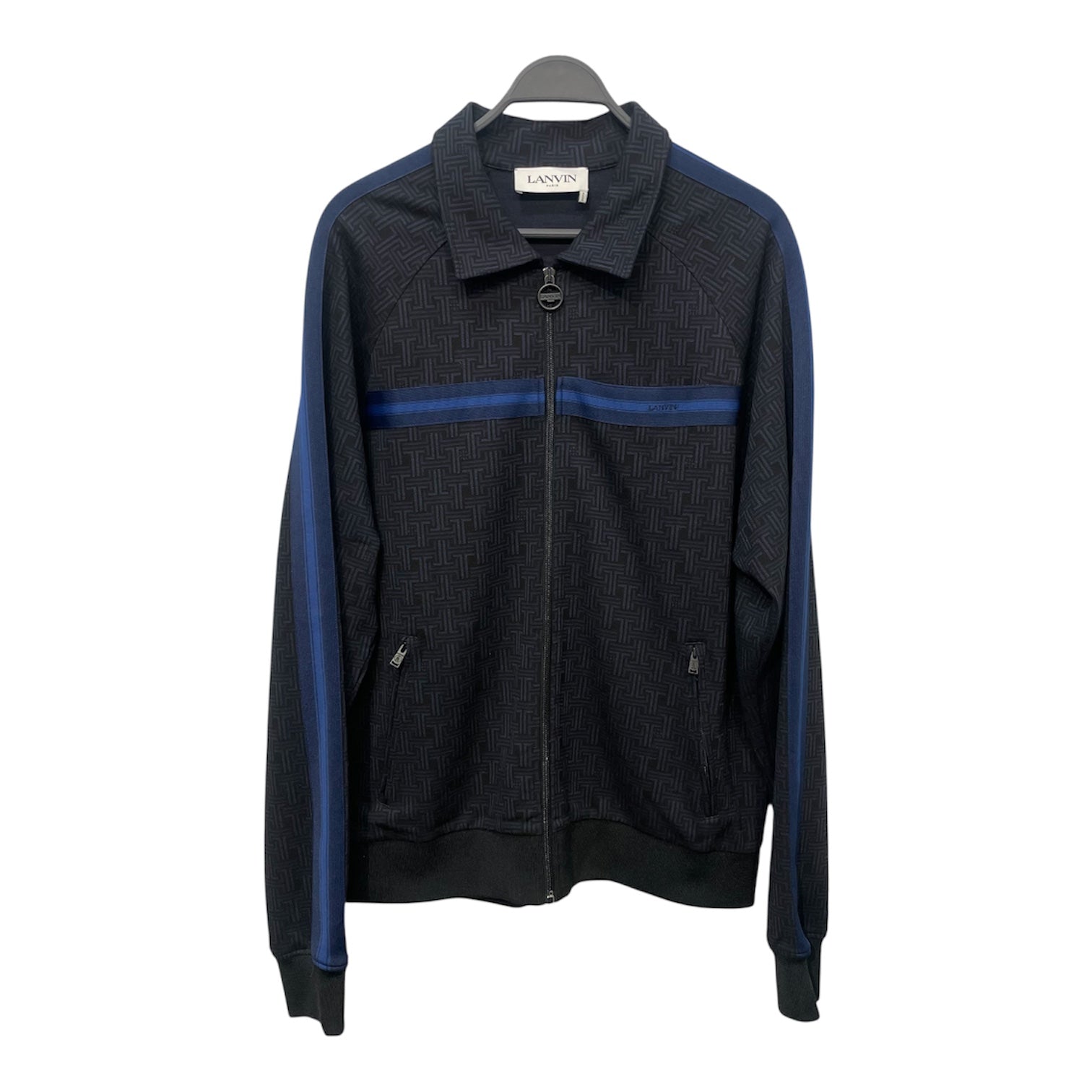 LANVIN/Track Jkt/XXL/All Over Print/Polyester/NVY/monagram print view 1
