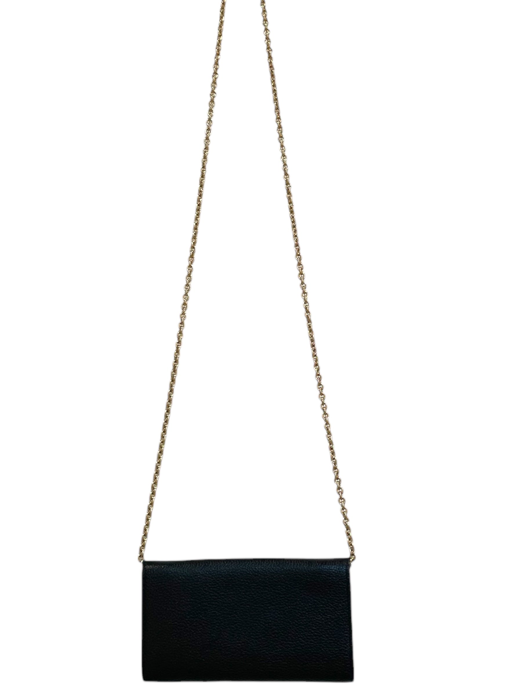 Salvatore Ferragamo/Cross Body Bag/Leather/BLK/gancio clutch view 2